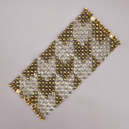 SAHARA S10 Bracelet in Clear Quartz + Gold