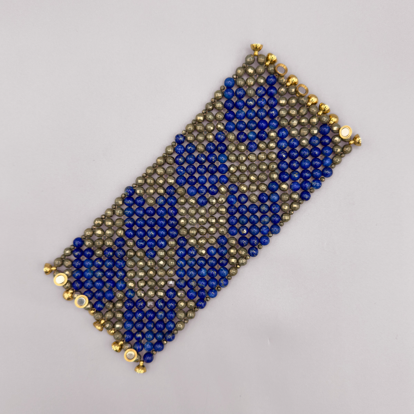 SAHARA S8 Bracelet in Lapis Lazuli + Pyrite