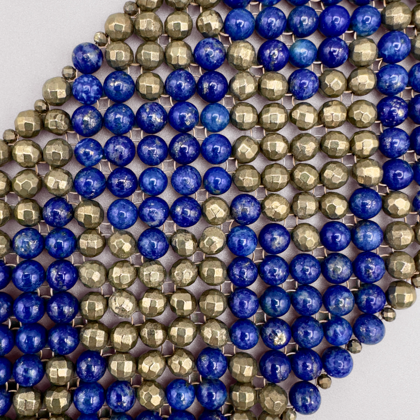 SAHARA S8 Bracelet in Lapis Lazuli + Pyrite