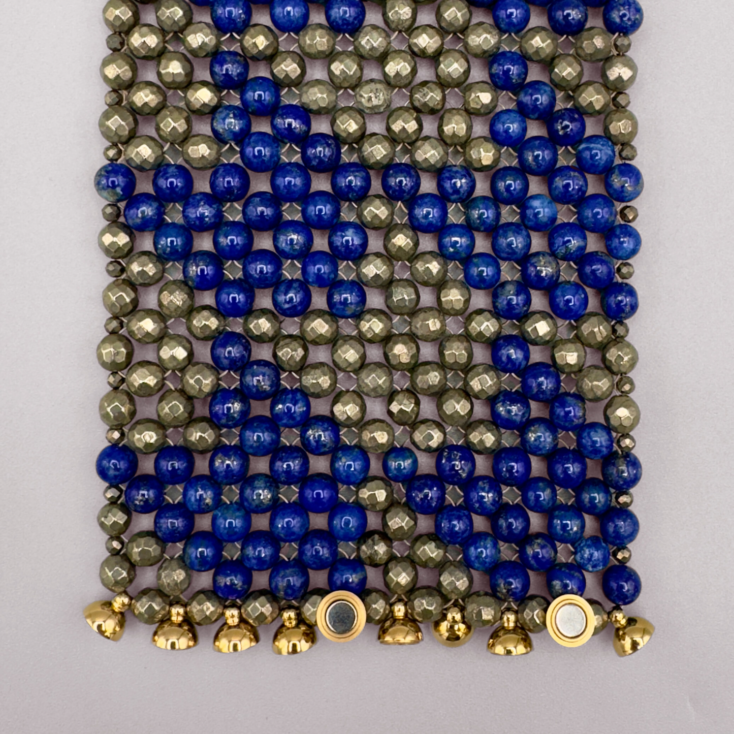 SAHARA S8 Bracelet in Lapis Lazuli + Pyrite