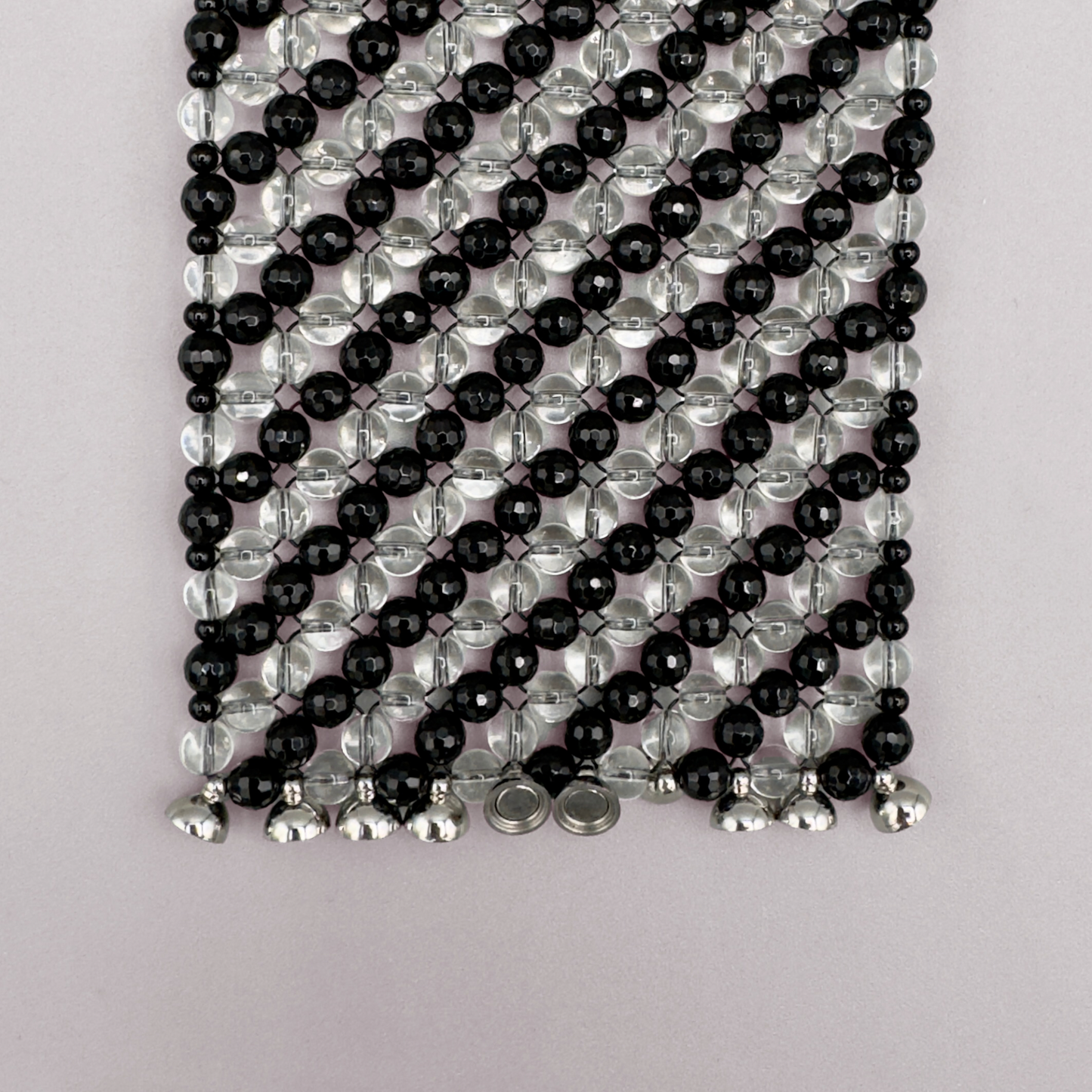 SAHARA S8 Bracelet in Black Onyx + Clear Quartz