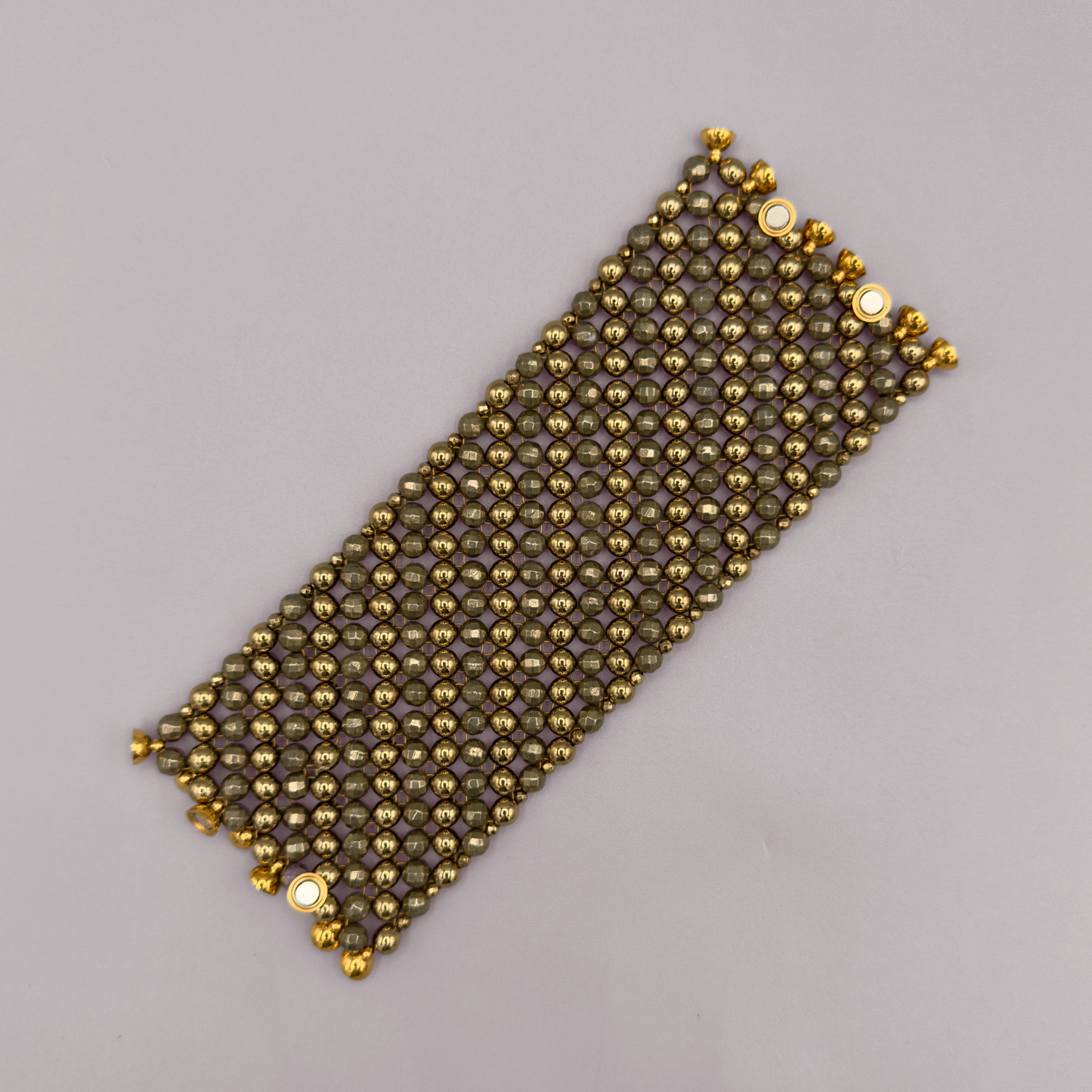 SAHARA S5 Bracelet in Pyrite + Gold