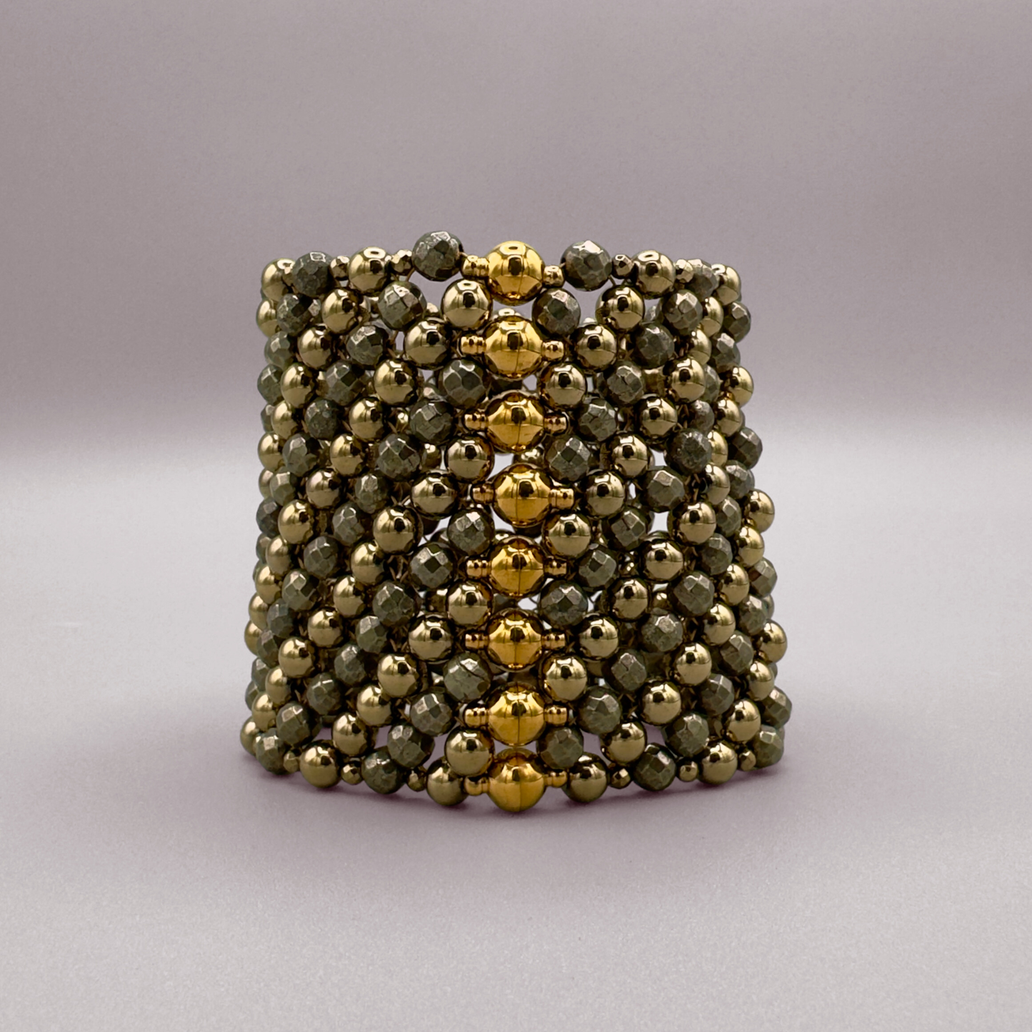 SAHARA S5 Bracelet in Pyrite + Gold
