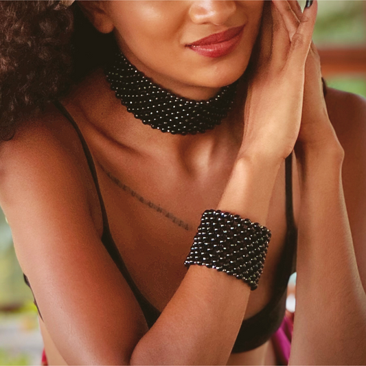 SAHARA S6 Bracelet in Pure Black Onyx
