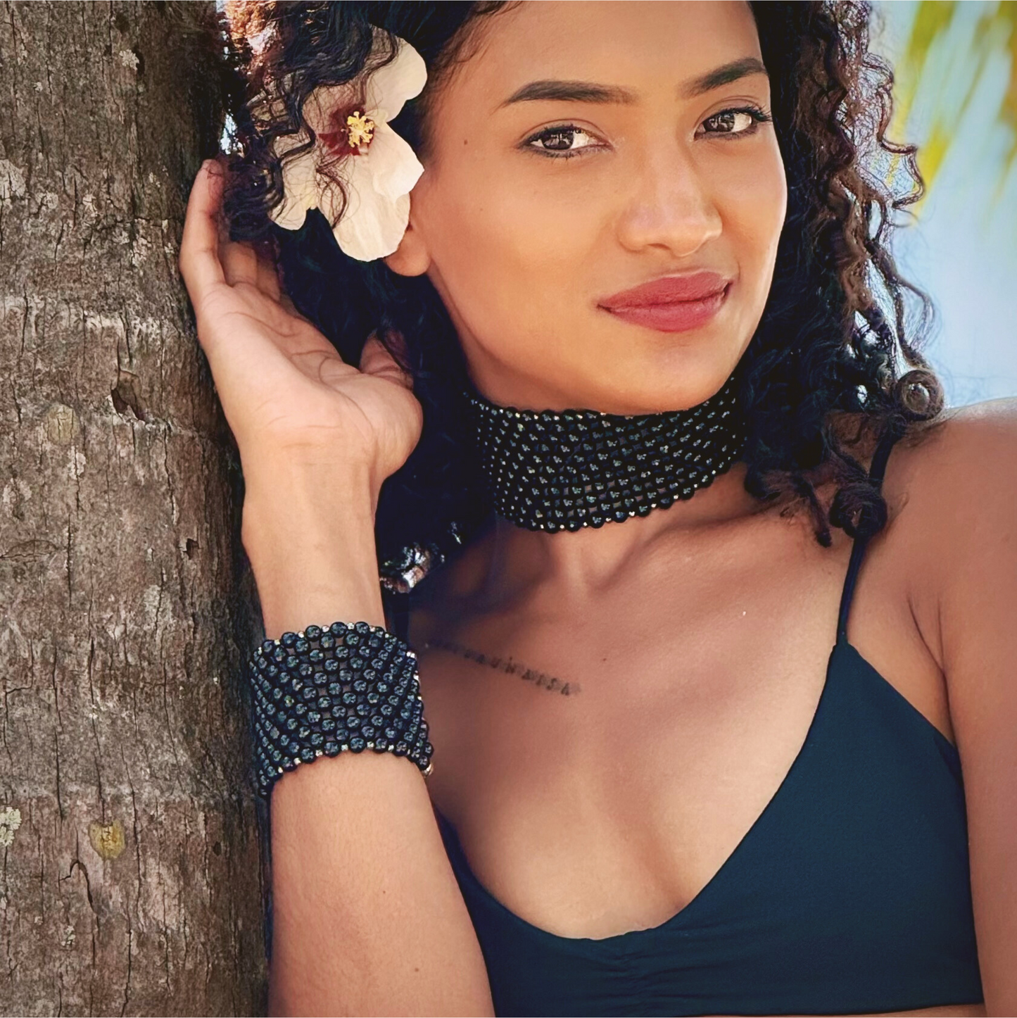 SAHARA S6 Bracelet in Pure Black Onyx