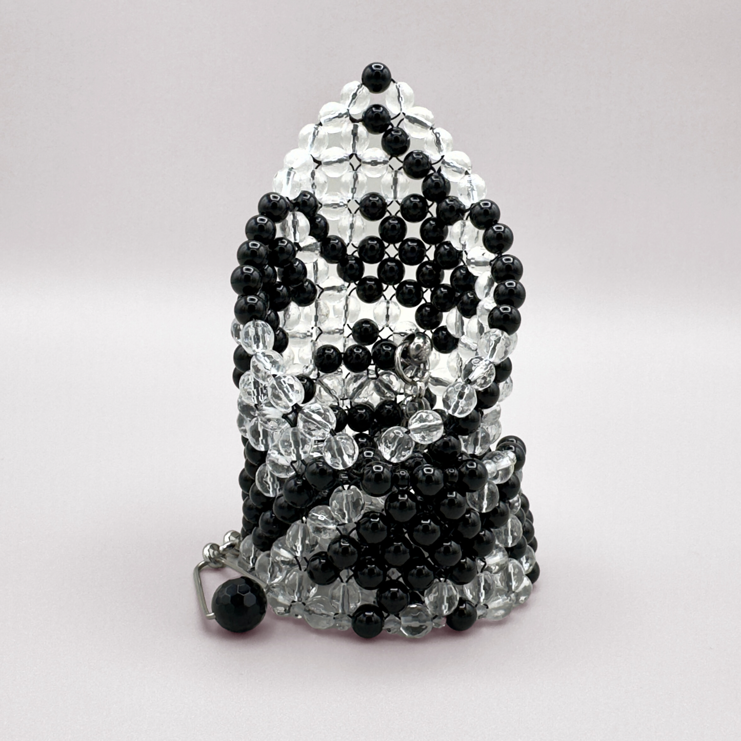 SAHARA S12 Choker in Black Onyx + Clear Quartz