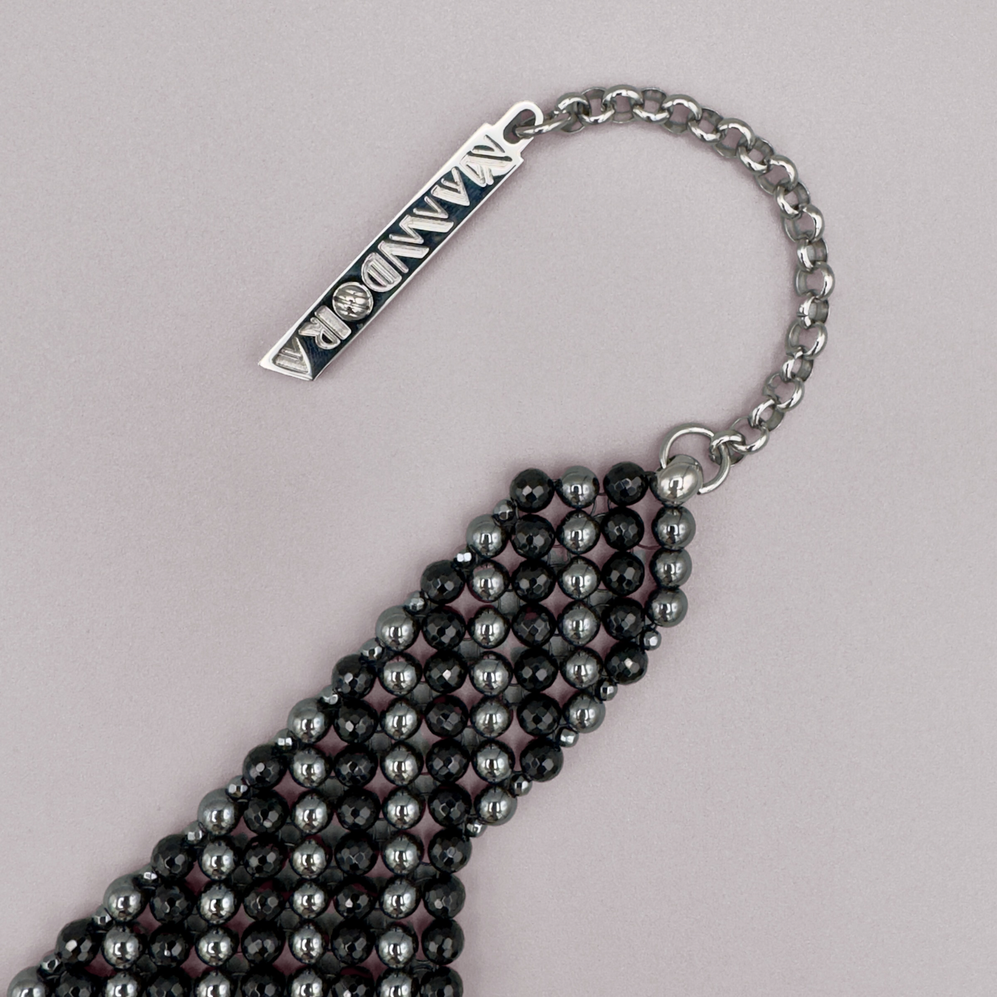 SAHARA S12 Choker in Black Onyx + Hematite