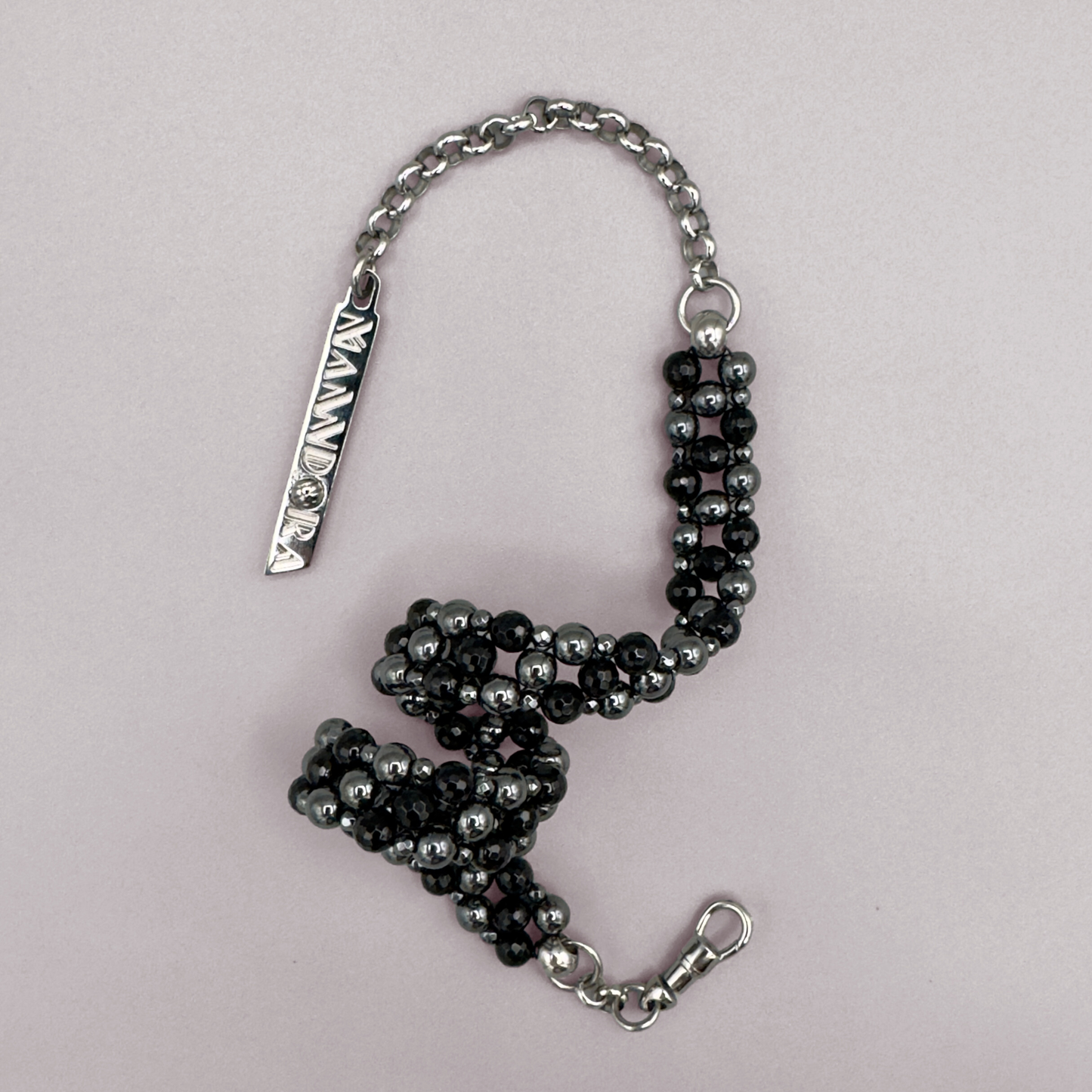 SAHARA S2 Choker in Black Onyx + Hematite