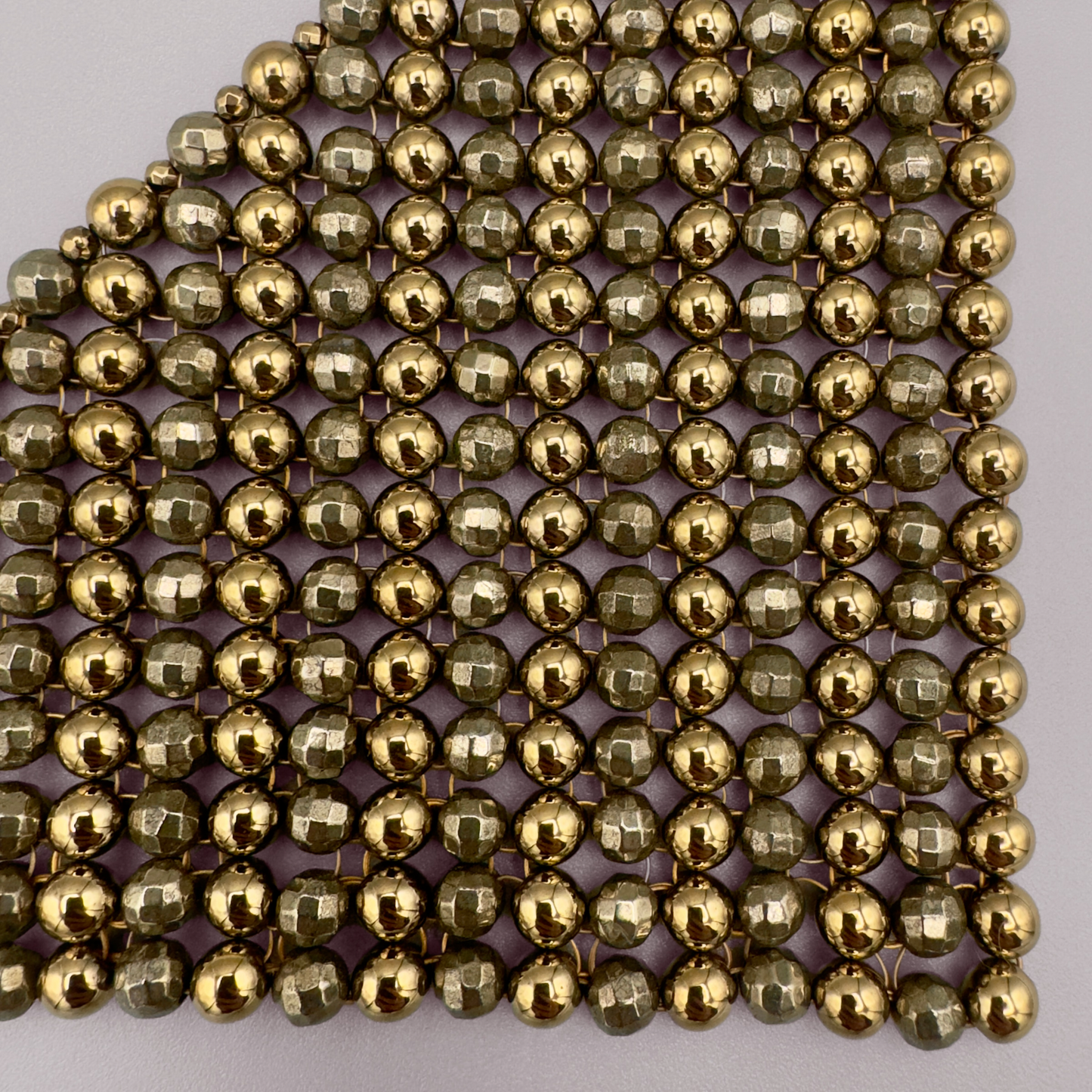 SAHARA S12 Choker in Pyrite + Gold