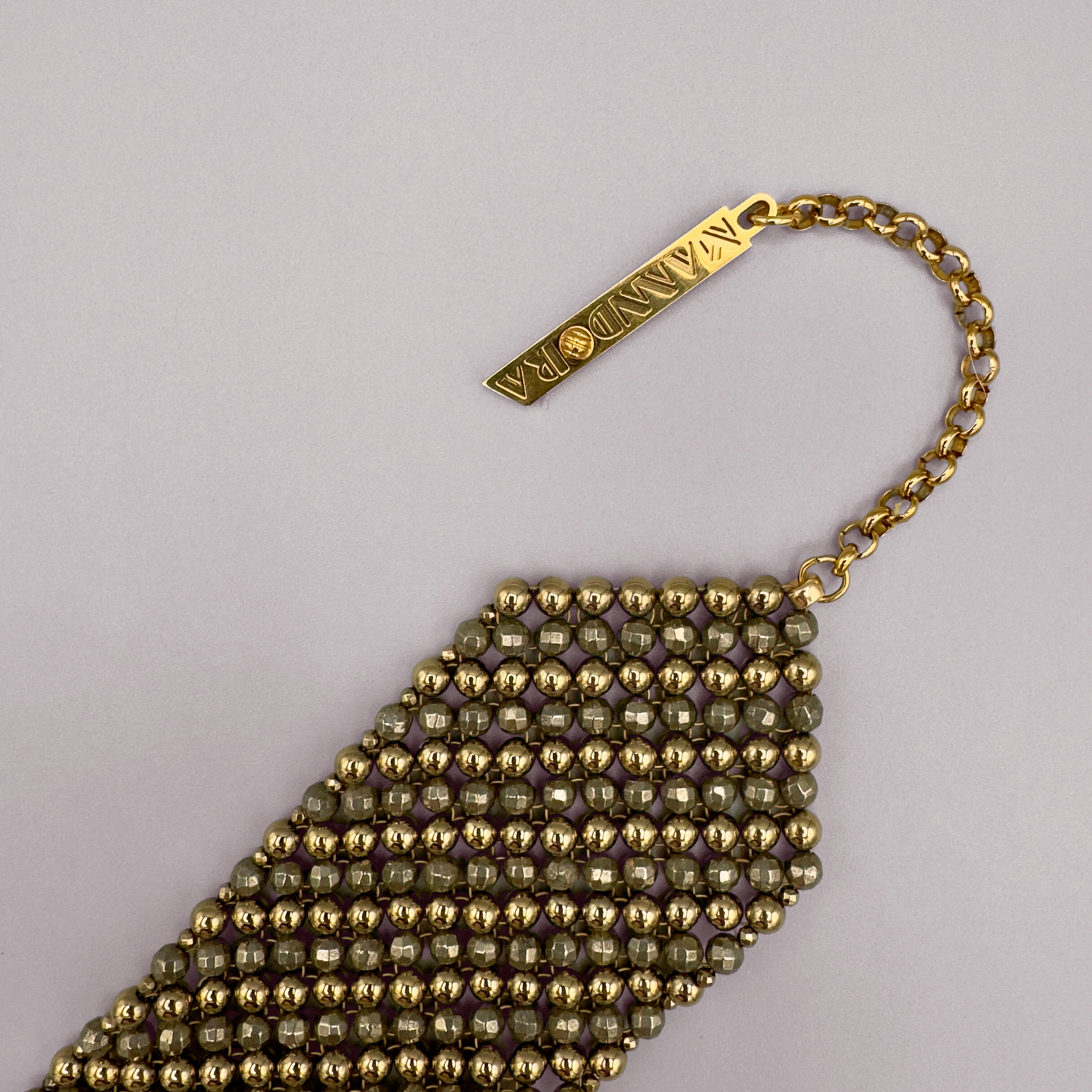 SAHARA S8 Choker in Pyrite + Gold