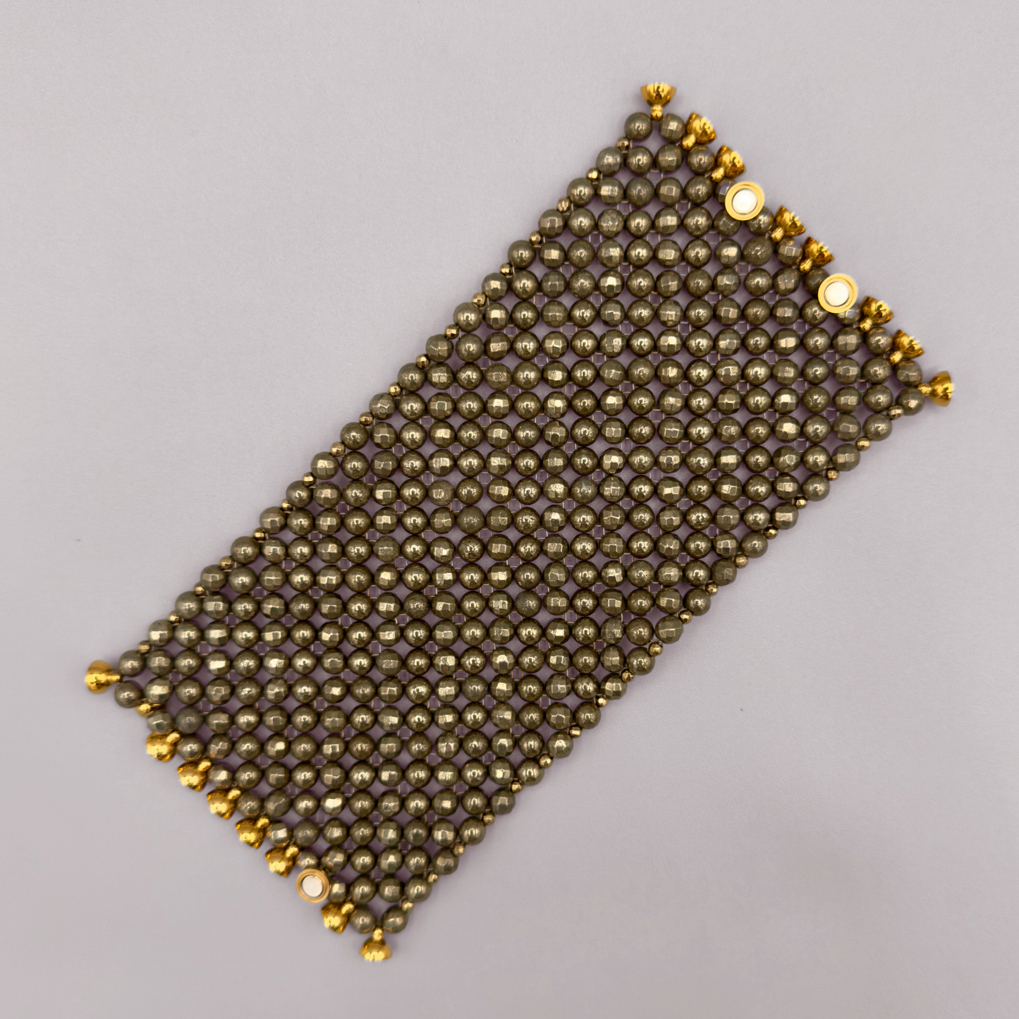 SAHARA S10 Bracelet in pure Pyrite