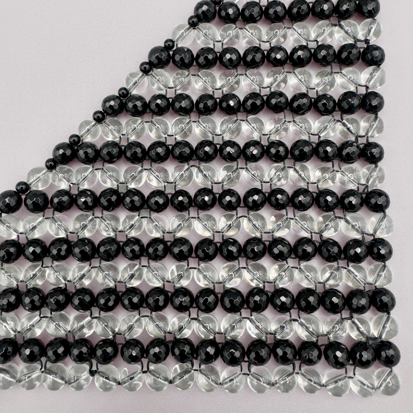 SAHARA S12 Choker in Black Onyx + Clear Quartz