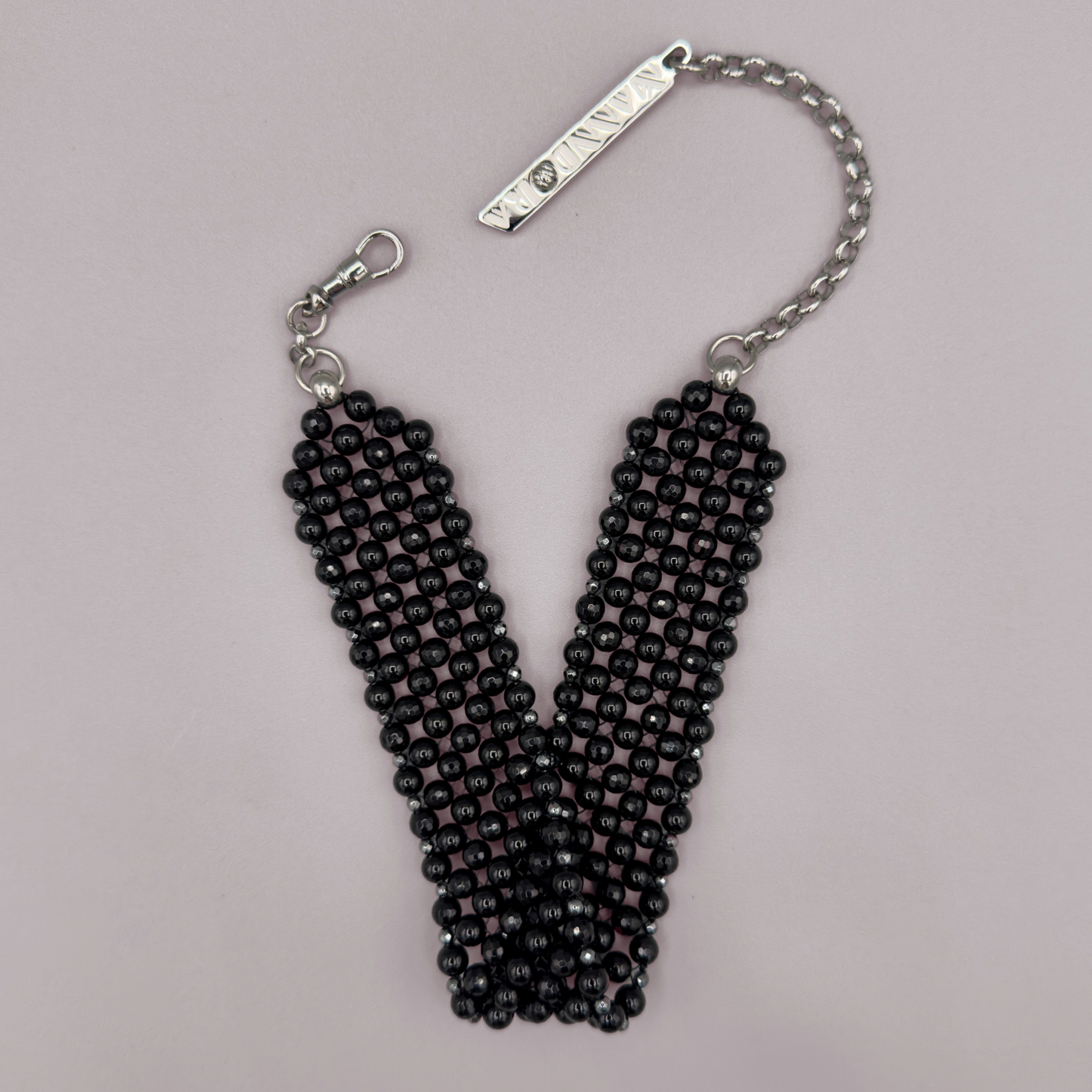 SAHARA S4 Choker in Pure Black Onyx