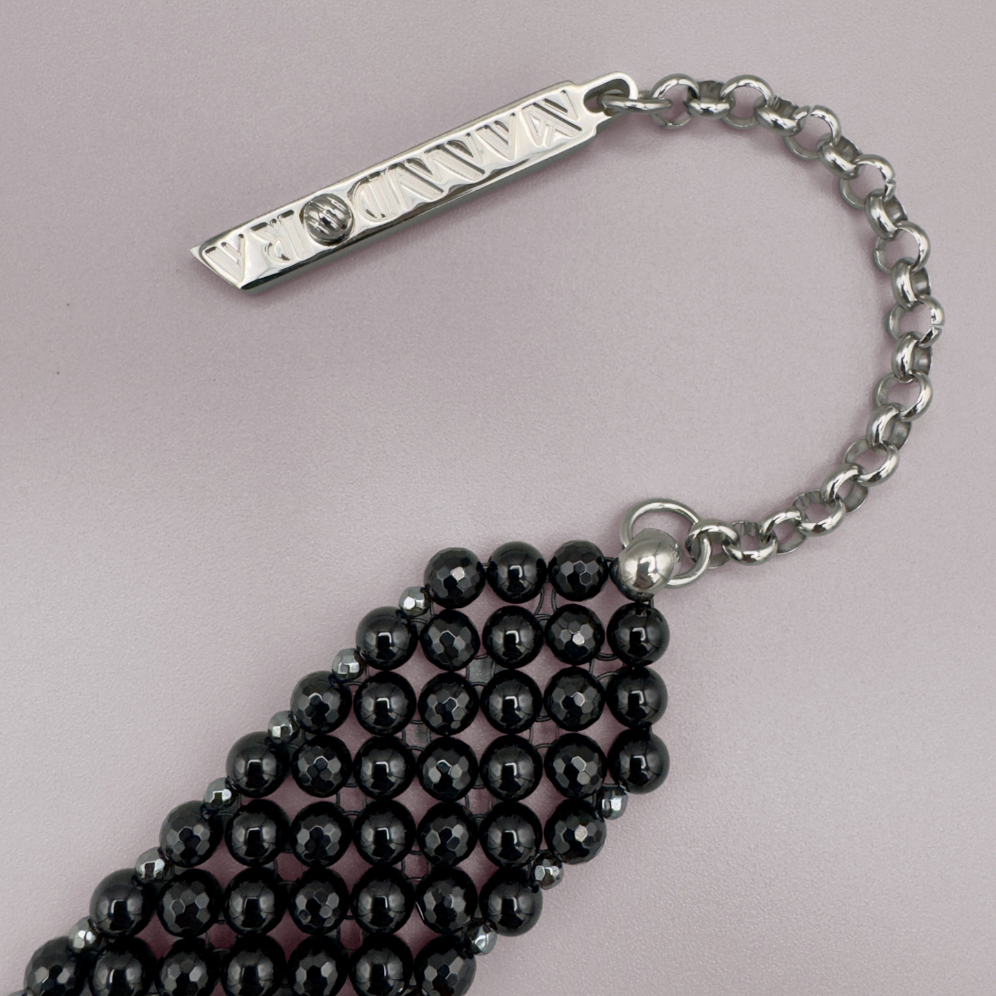 SAHARA S4 Choker in Pure Black Onyx