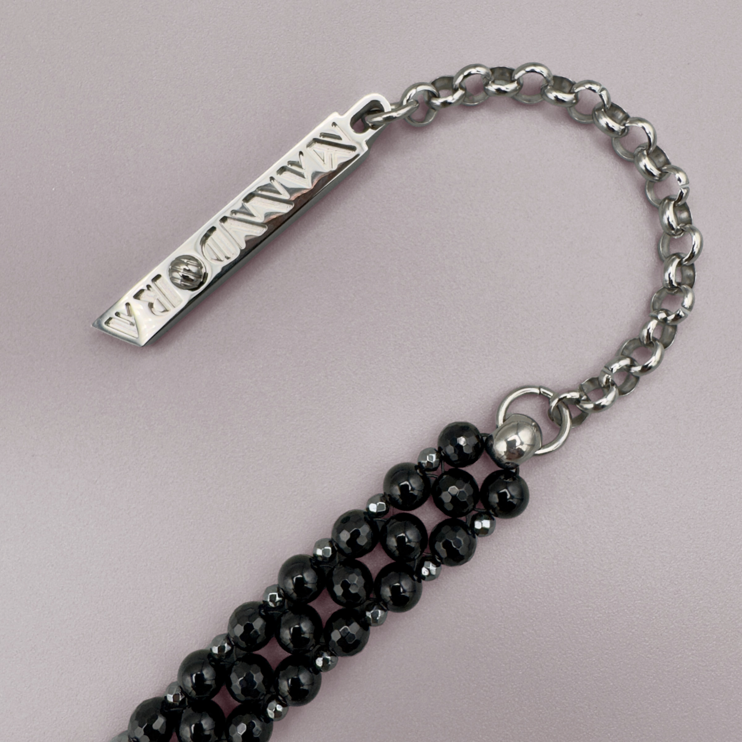 SAHARA S2 Choker in Pure Black Onyx