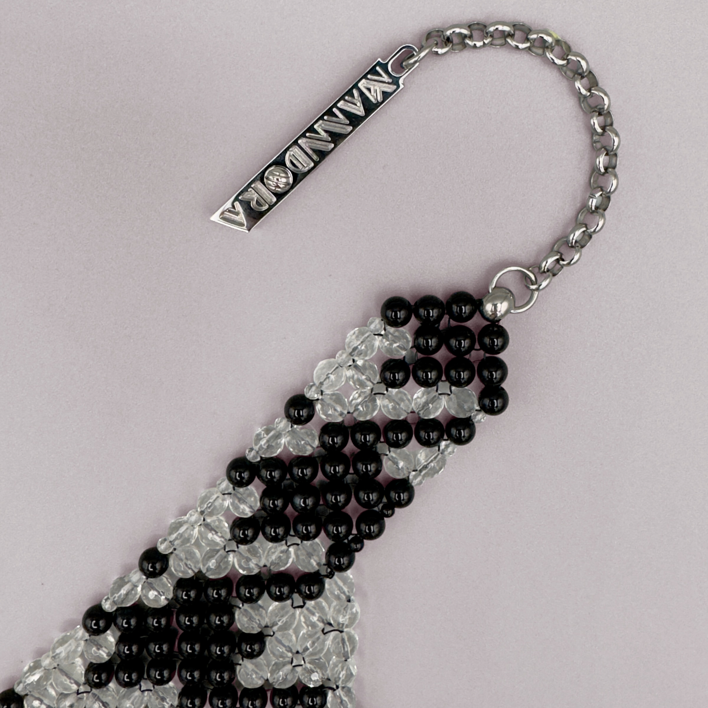 SAHARA S12 Choker in Black Onyx + Clear Quartz