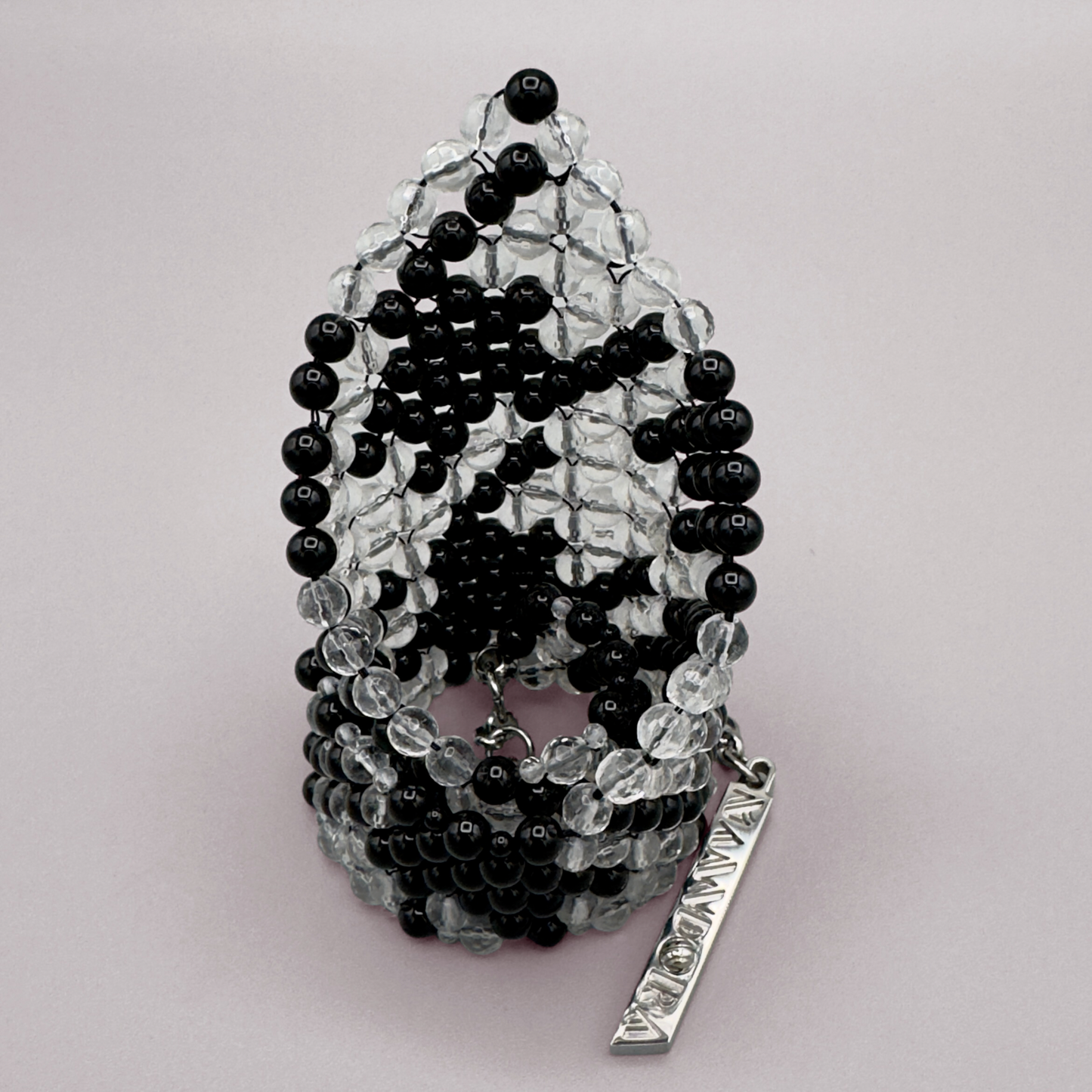 SAHARA S12 Choker in Black Onyx + Clear Quartz