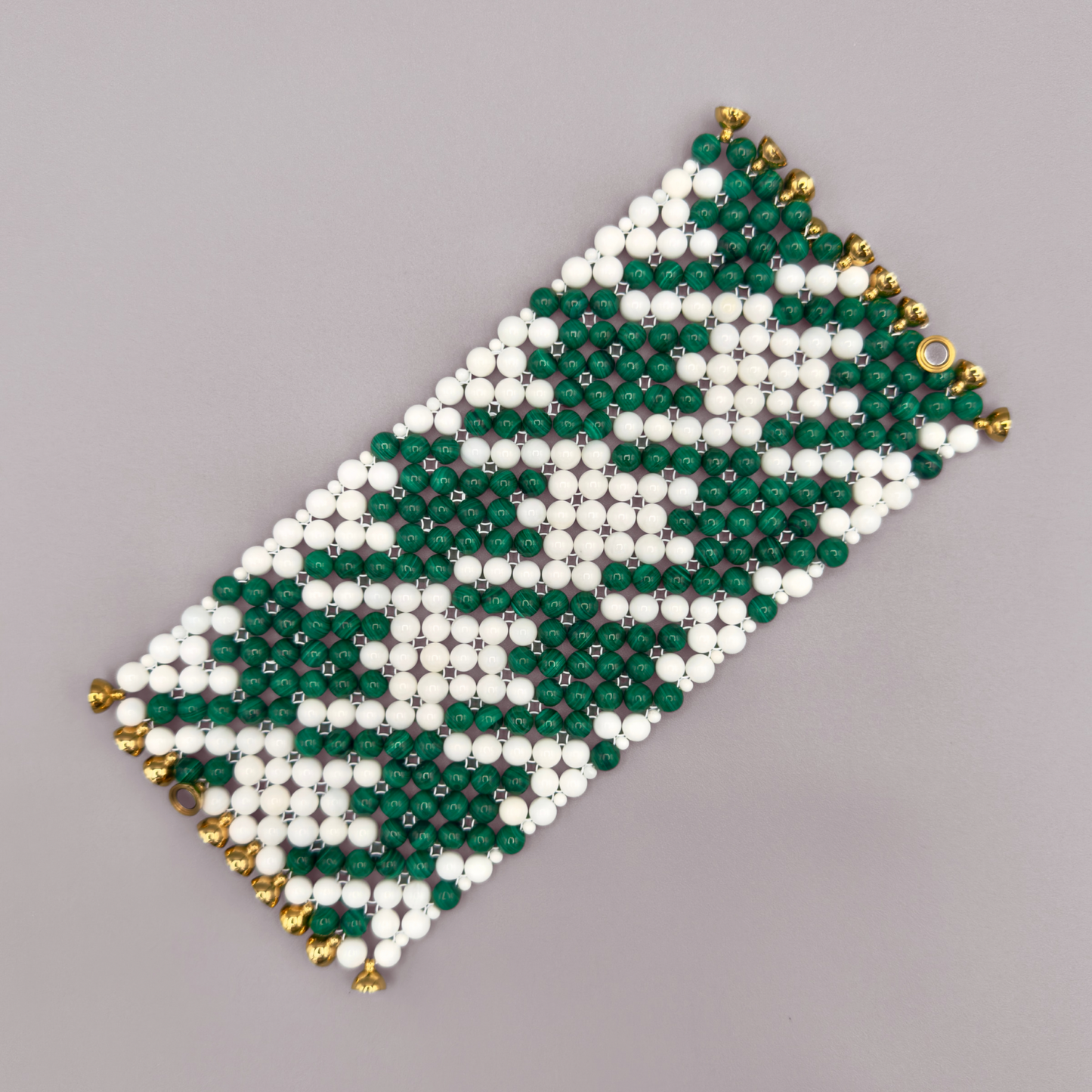SAHARA S10 Bracelet in Malachite + White Shell