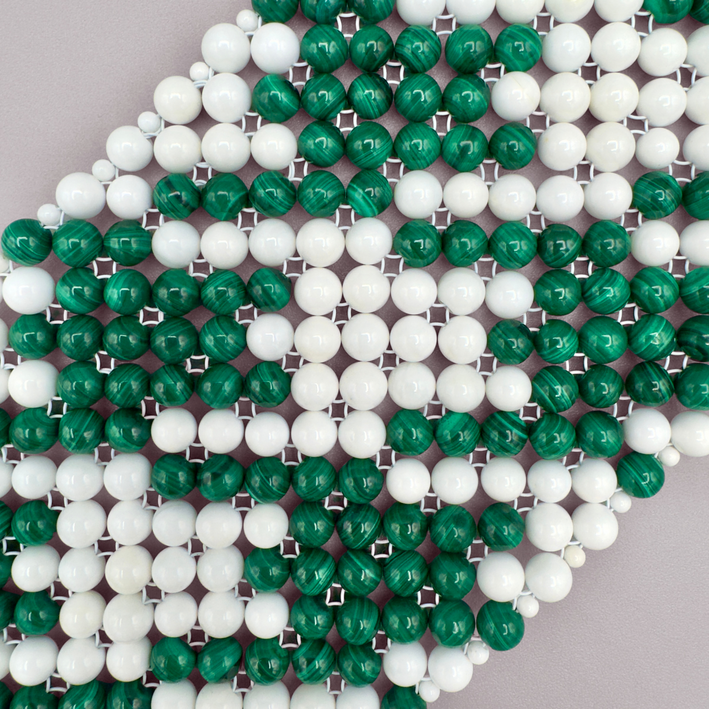 SAHARA S10 Bracelet in Malachite + White Shell