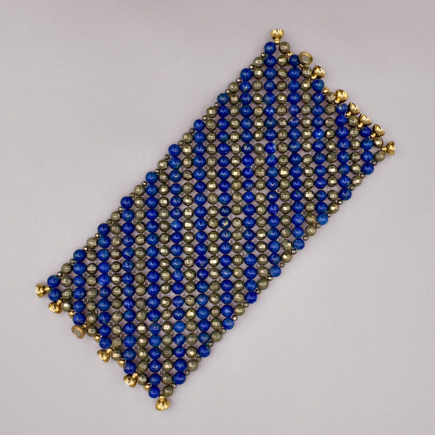 SAHARA S10 Bracelet in Lapis Lazuli + Pyrite