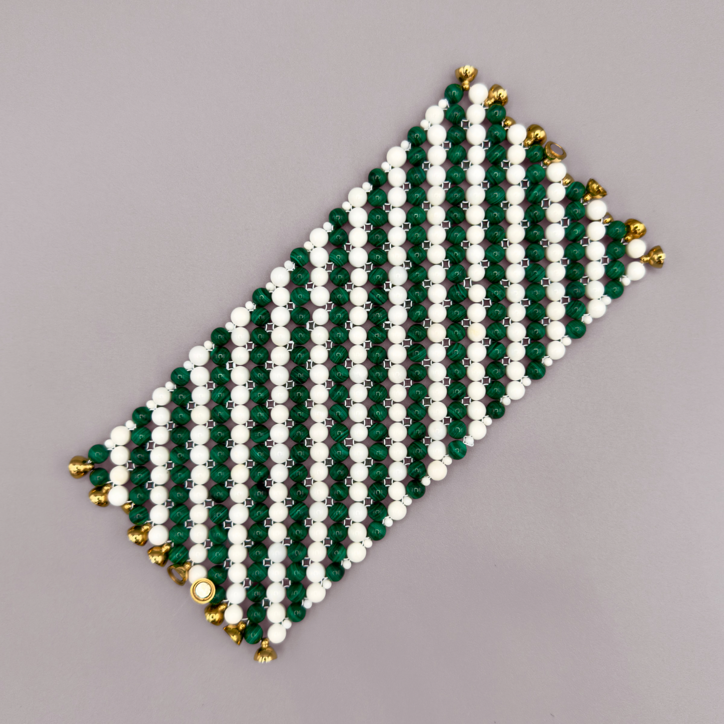 SAHARA S10 Bracelet in Malachite + White Shell