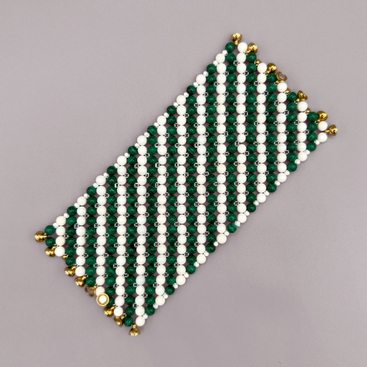 SAHARA S10 Bracelet in Malachite + White Shell