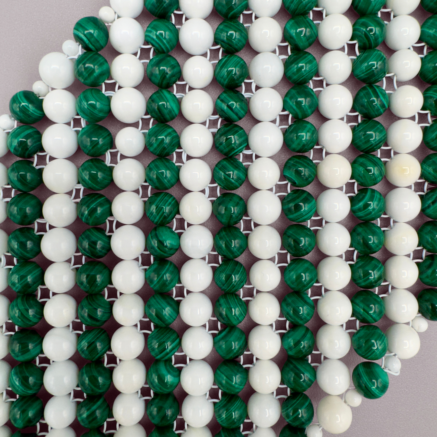 SAHARA S10 Bracelet in Malachite + White Shell
