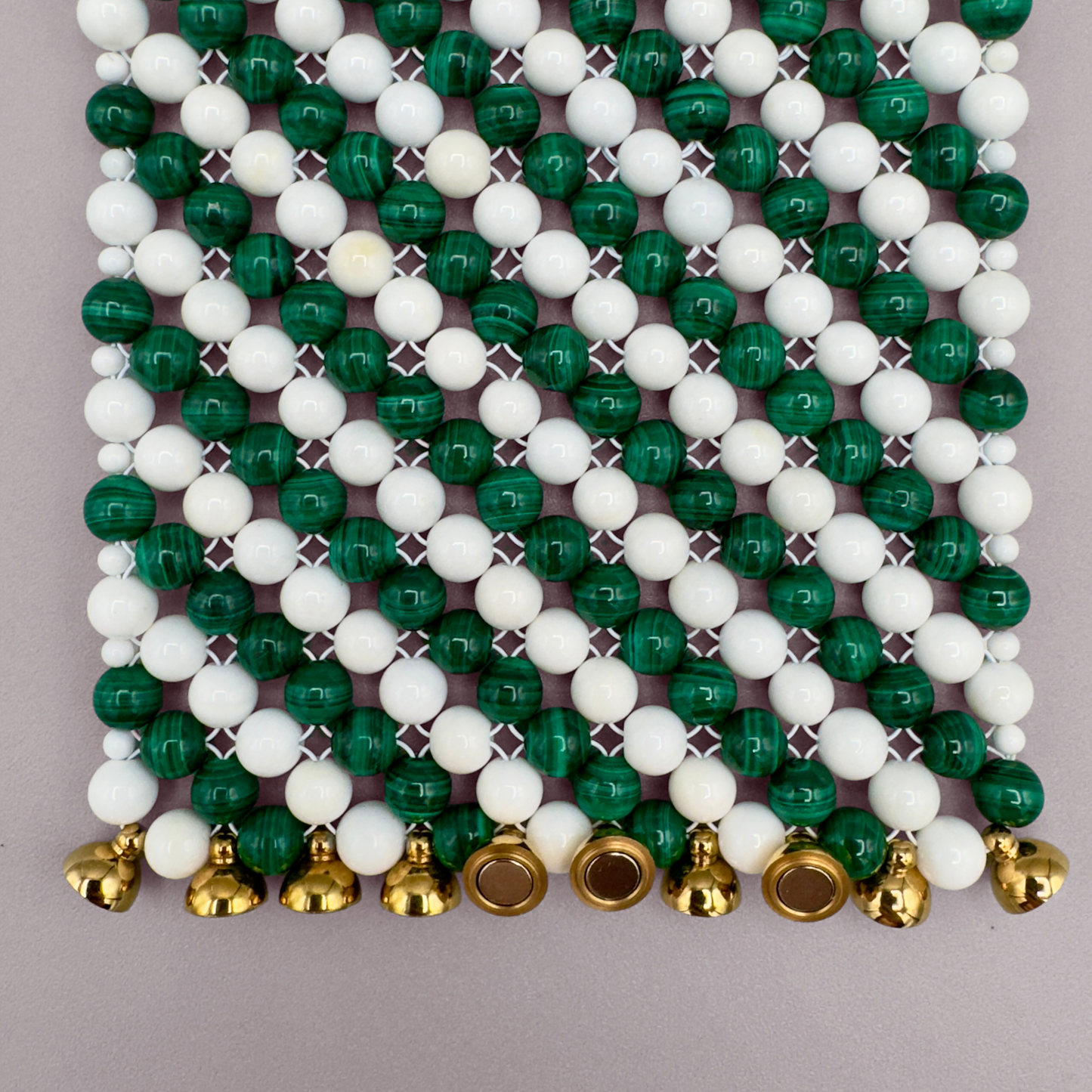 SAHARA S10 Bracelet in Malachite + White Shell