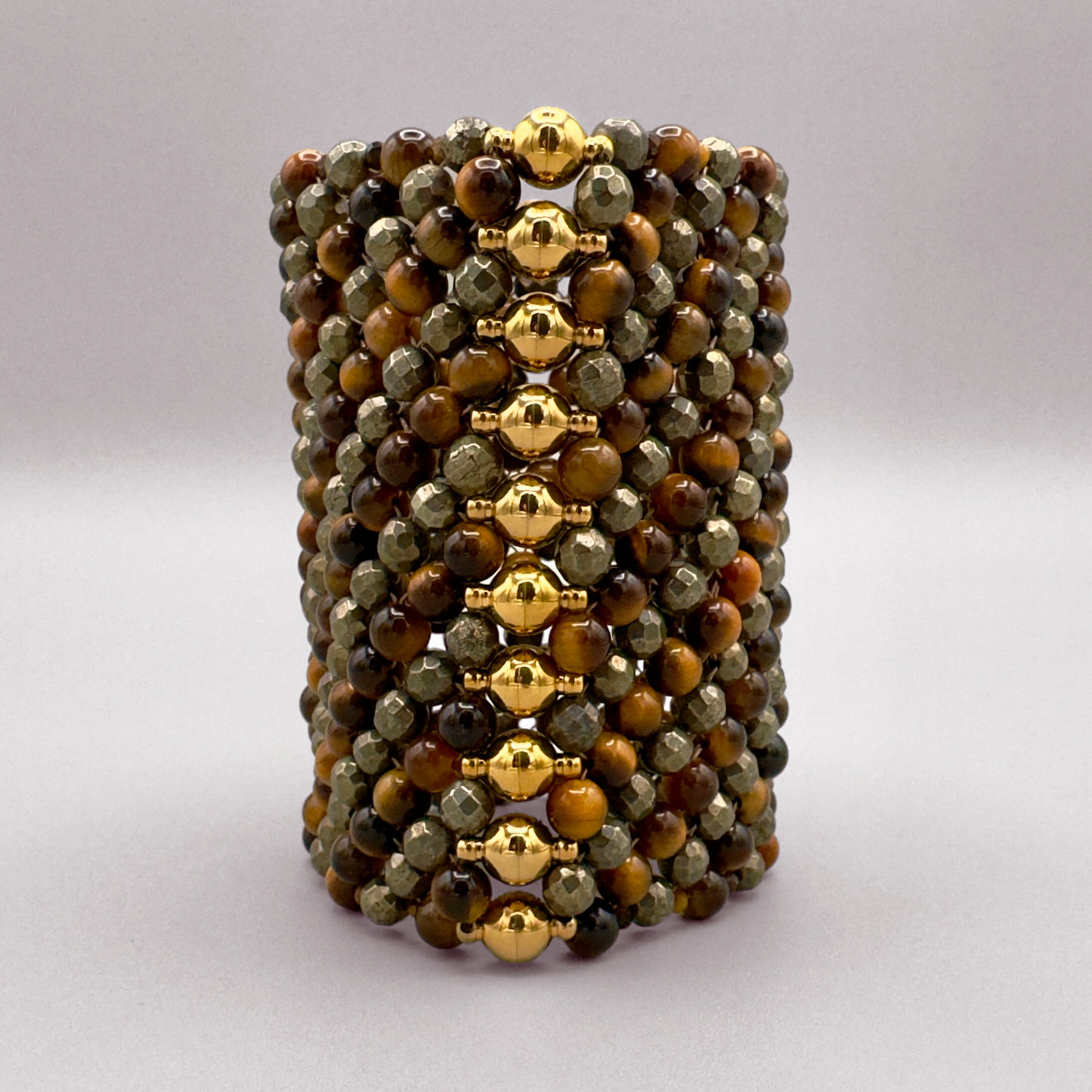 SAHARA S10 Bracelet in Tiger's Eye + Pyrite