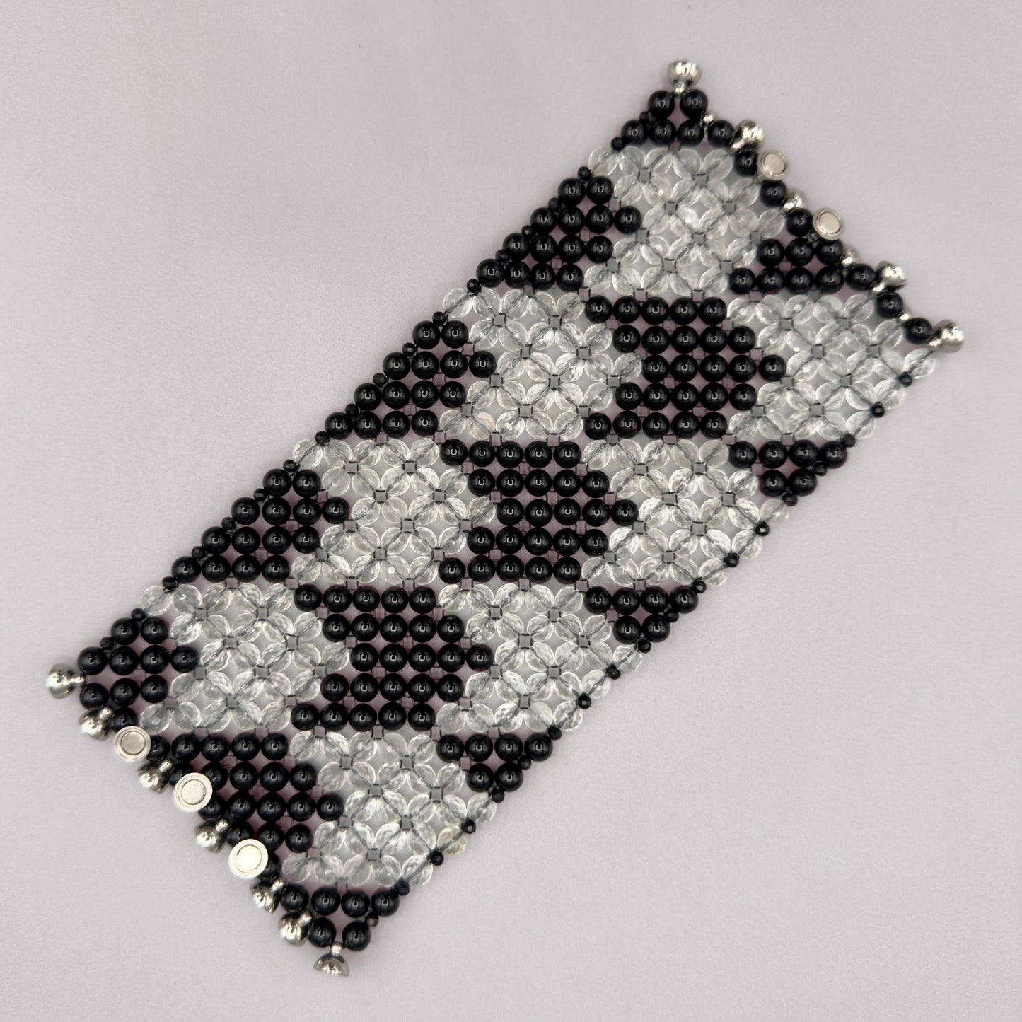 SAHARA S10 Bracelet in Black Onyx + Clear Quartz