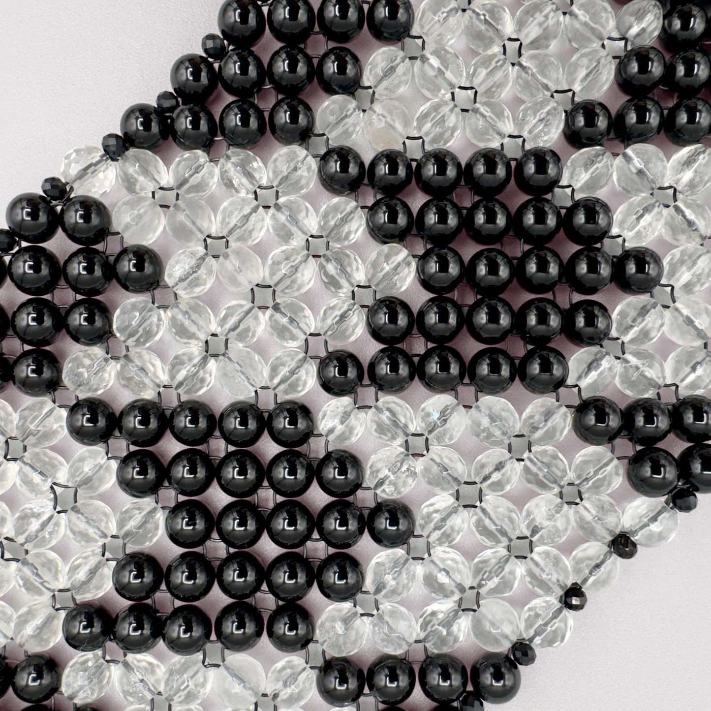 SAHARA S10 Bracelet in Black Onyx + Clear Quartz