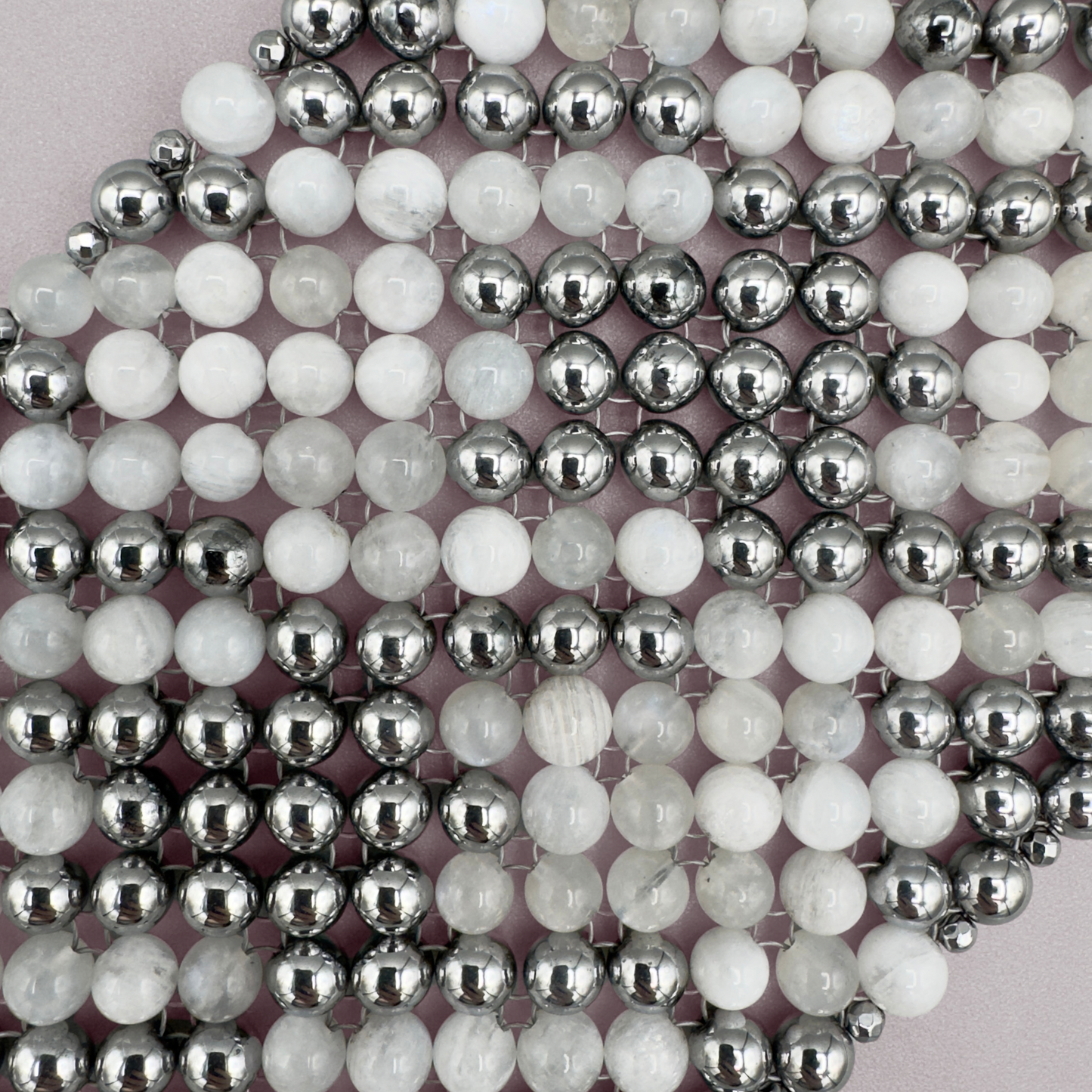 SAHARA S10 Bracelet in White Moonstone + Silver