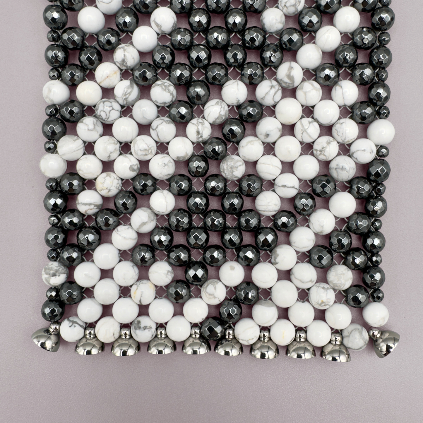 SAHARA S10 Bracelet in Howlite + Hematite