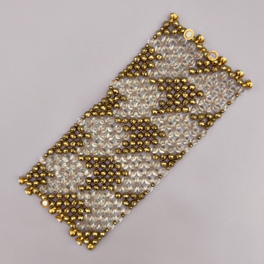 SAHARA S10 Bracelet in Clear Quartz + Gold