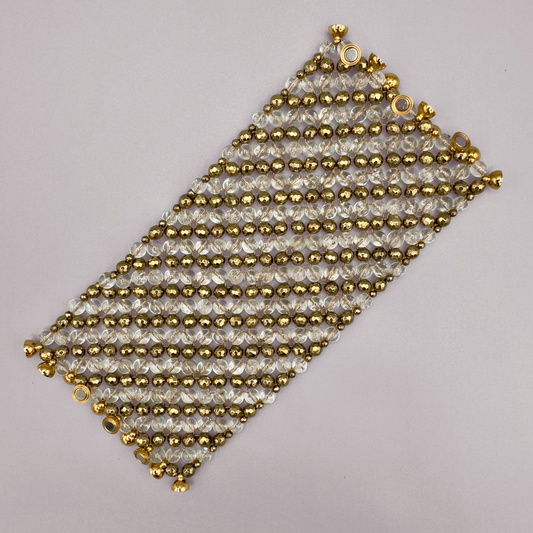 SAHARA S10 Bracelet in Clear Quartz + Gold