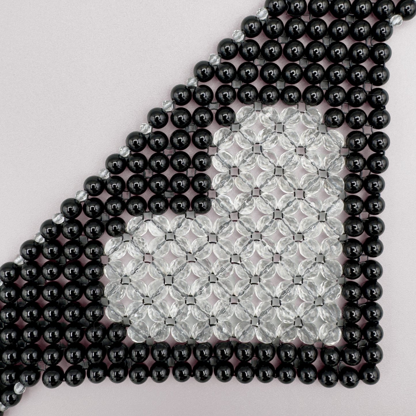 SAHARA S12 Choker in Black Onyx + Clear Quartz