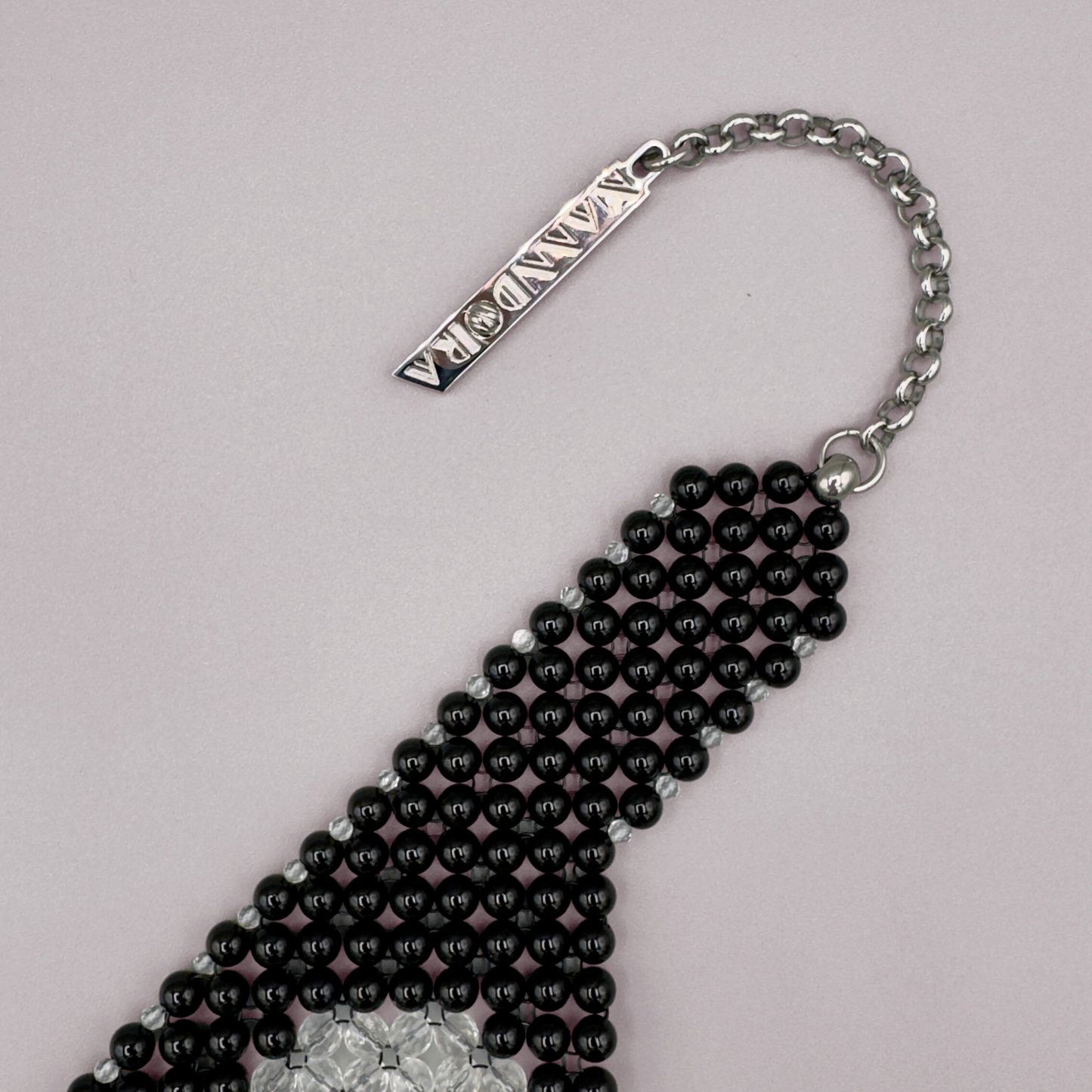 SAHARA S12 Choker in Black Onyx + Clear Quartz