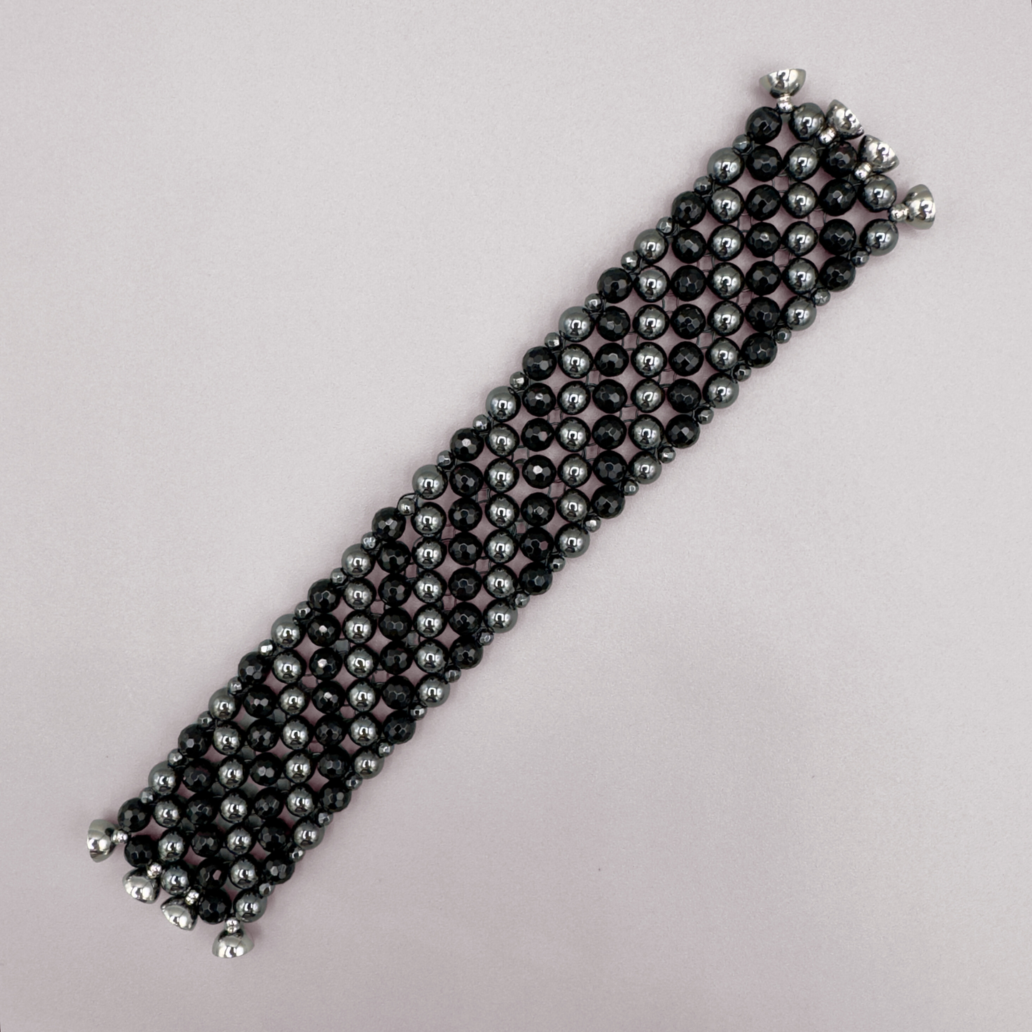 SAHARA S4 Bracelet in Black Onyx + Hematite