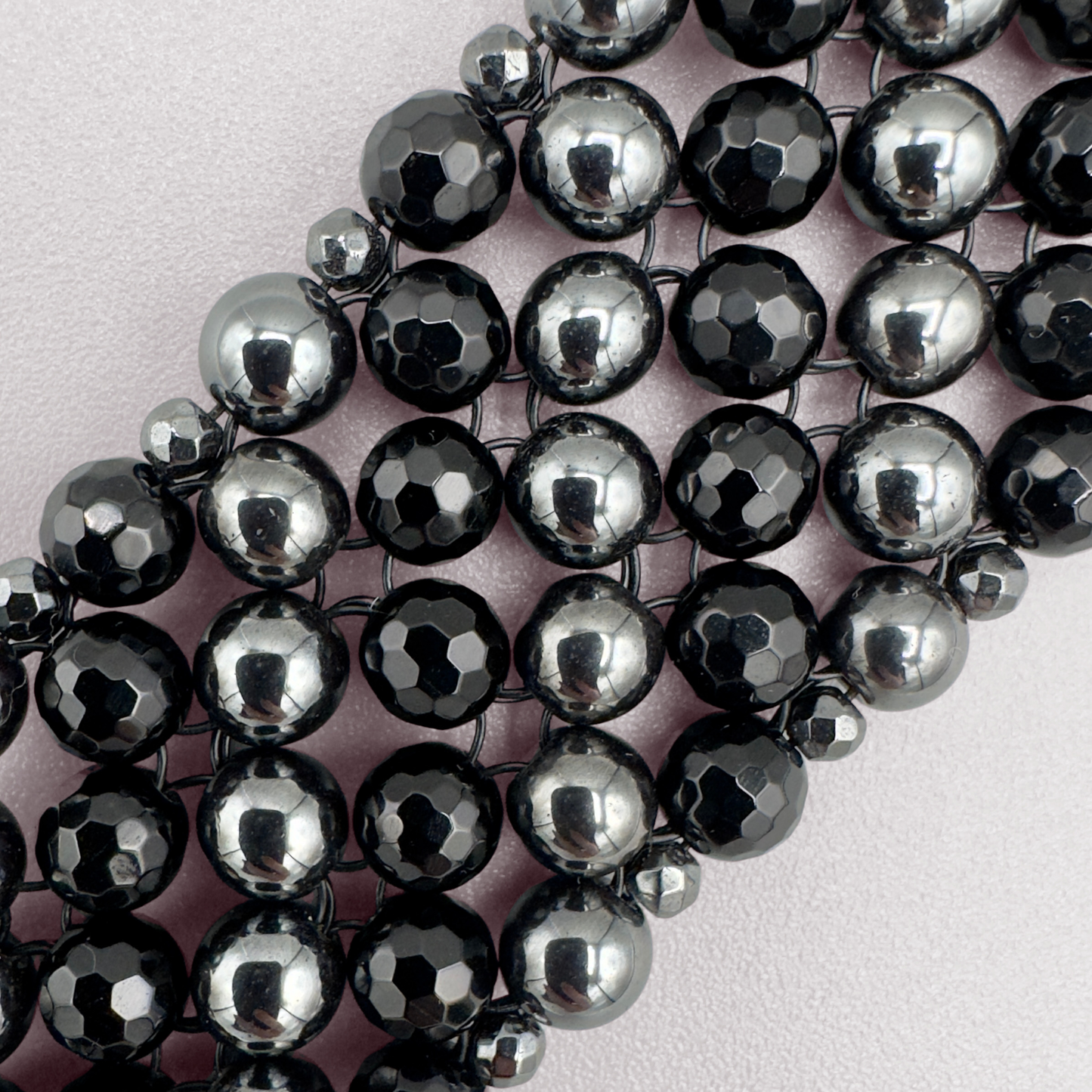 SAHARA S4 Bracelet in Black Onyx + Hematite