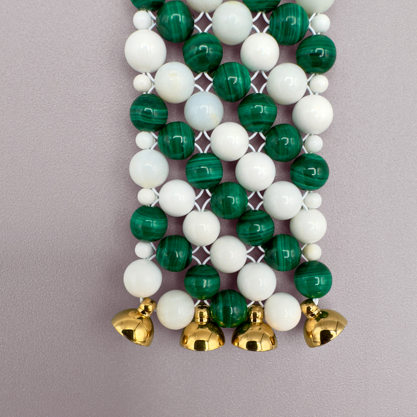SAHARA S4 Bracelet in Malachite + White Shell