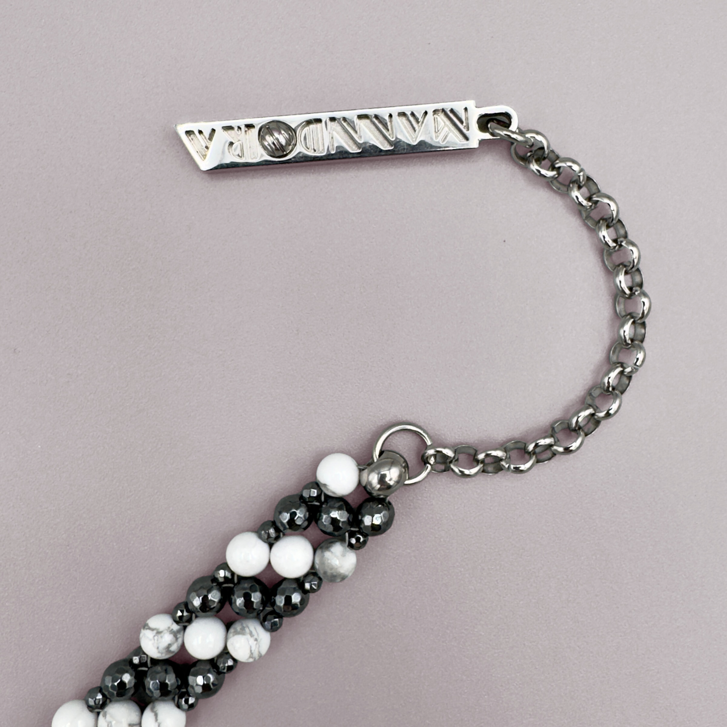 SAHARA S2 Choker in Howlite + Hematite