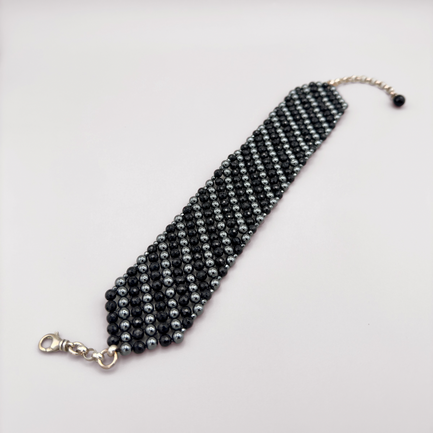 SAHARA S6 Choker in Black Onyx + Hematite