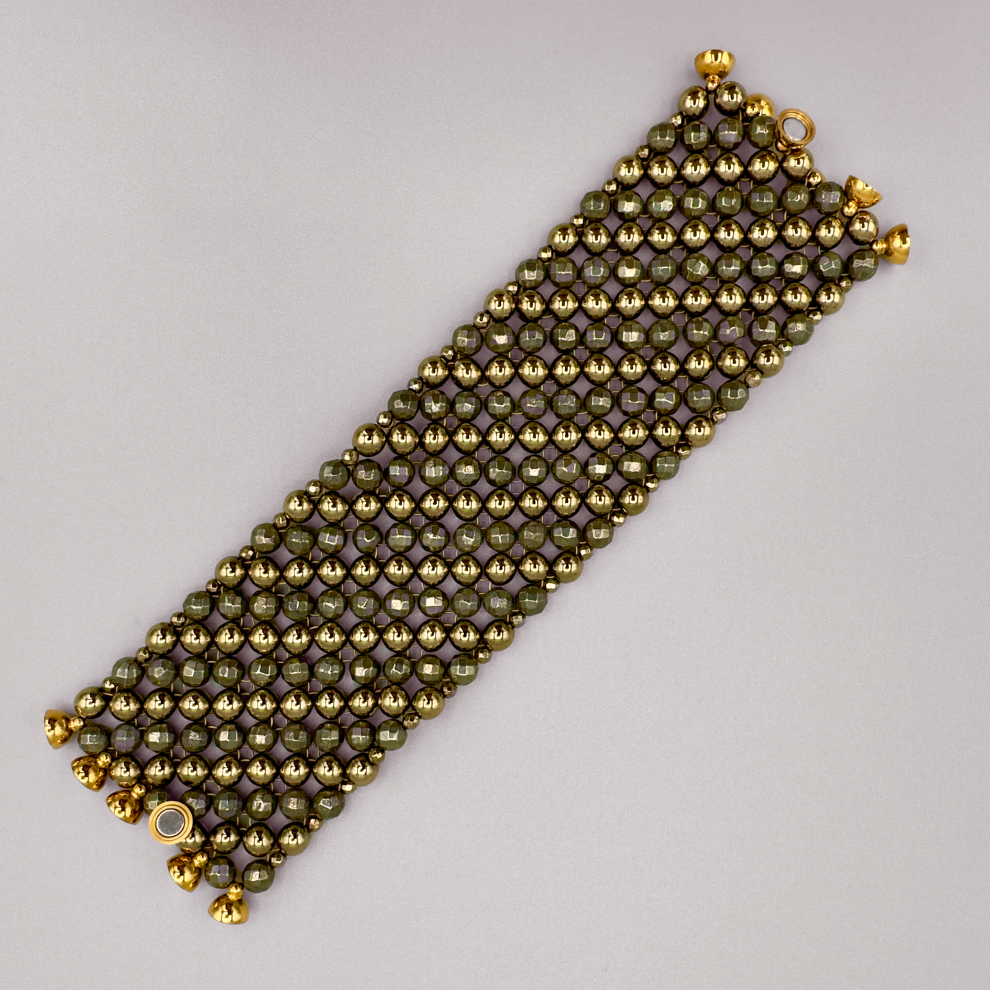 SAHARA S6 Bracelet in Pyrite + Gold