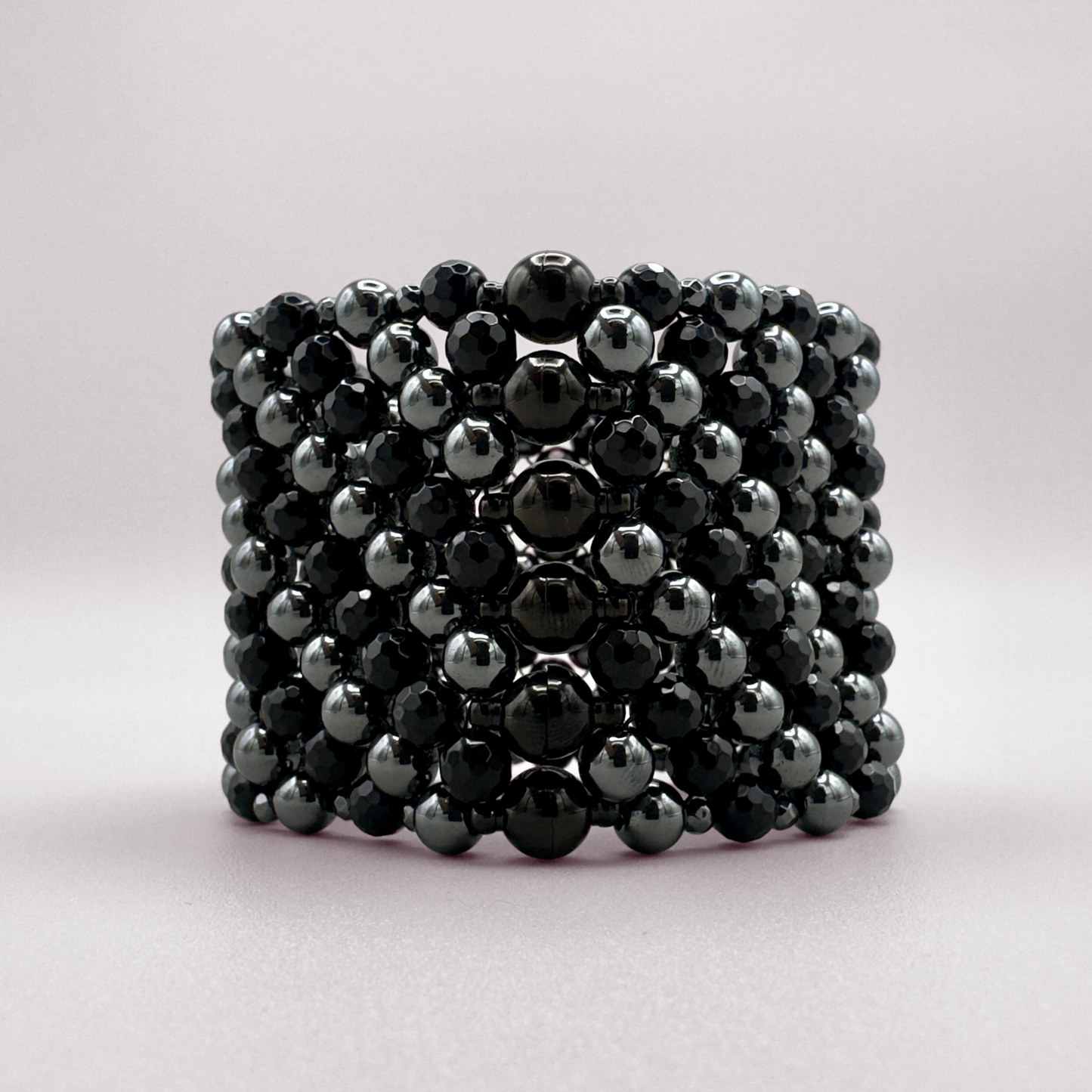SAHARA S6 Bracelet in Black Onyx + Hematite