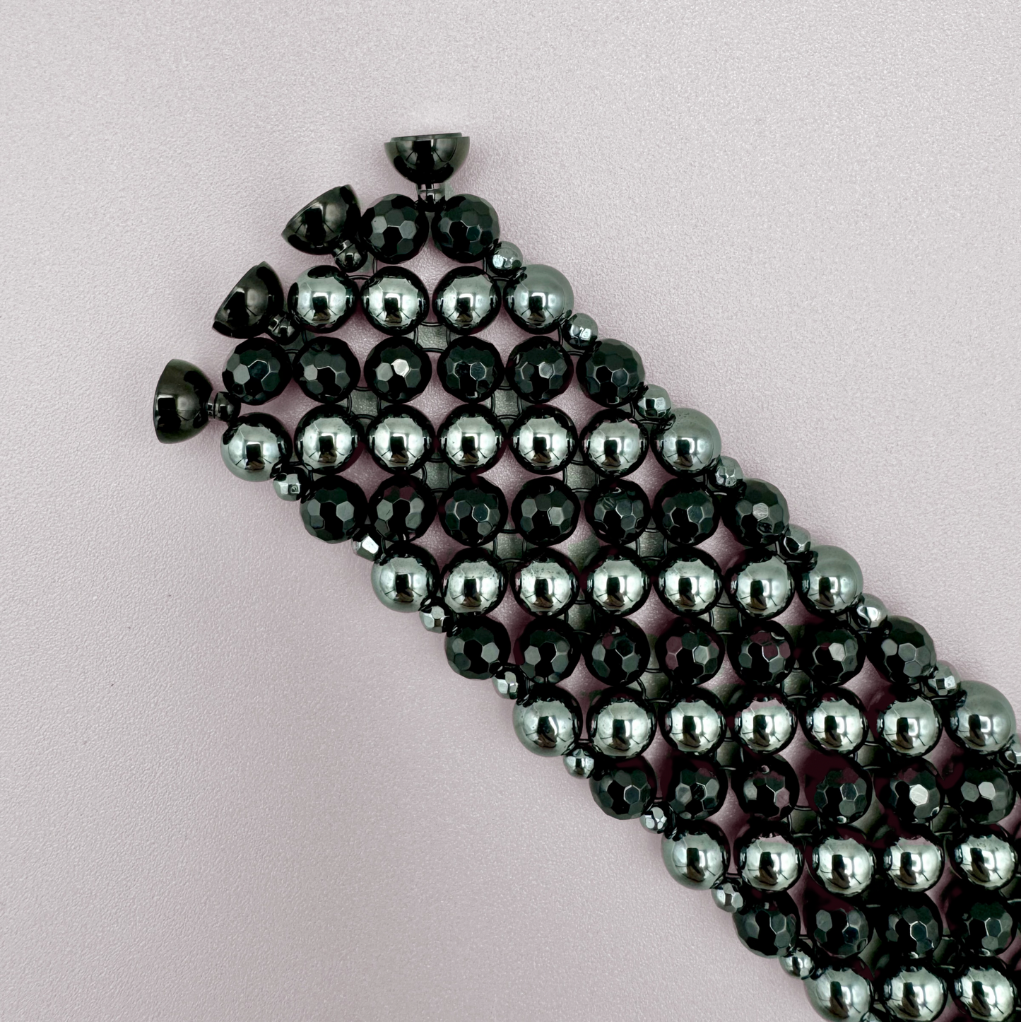 SAHARA S4 Bracelet in Black Onyx + Hematite