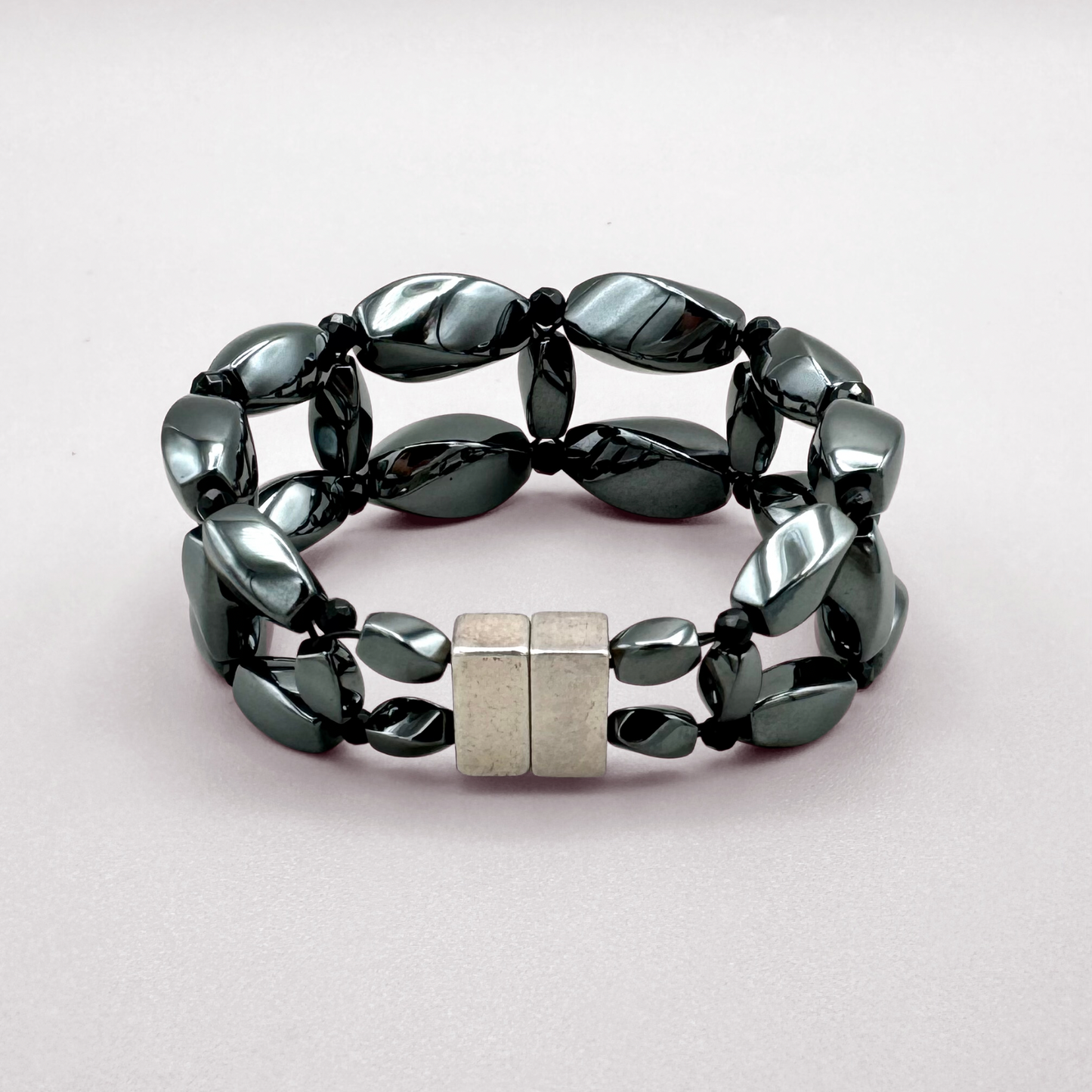 Hematite + Black Onyx Bracelet