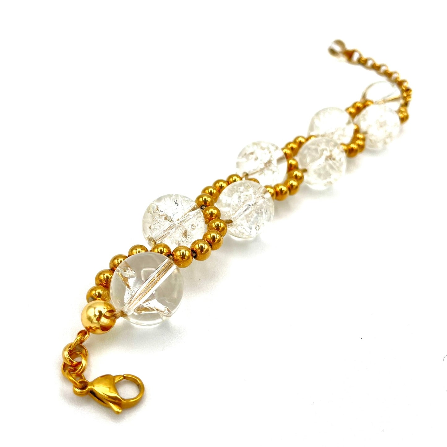 clear quartz crystal bracelet