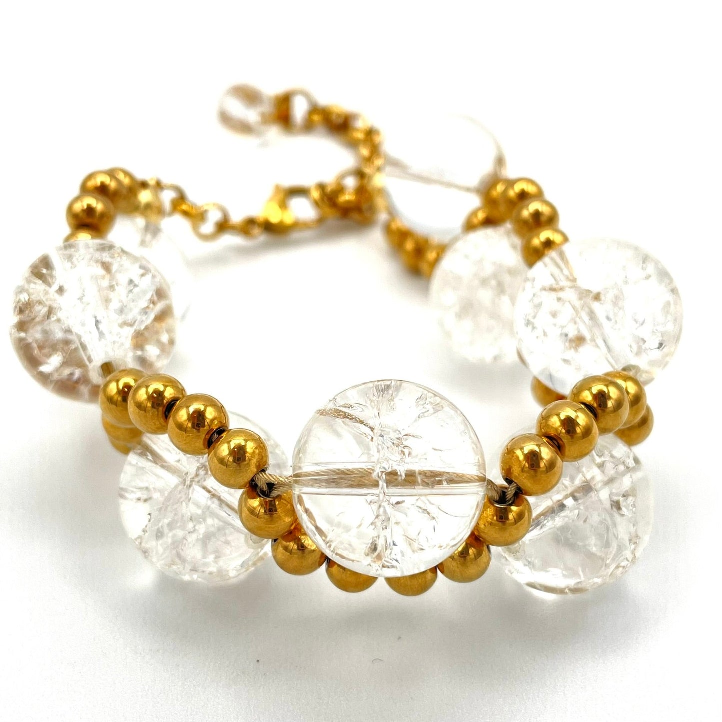 clear quartz crystal bracelet