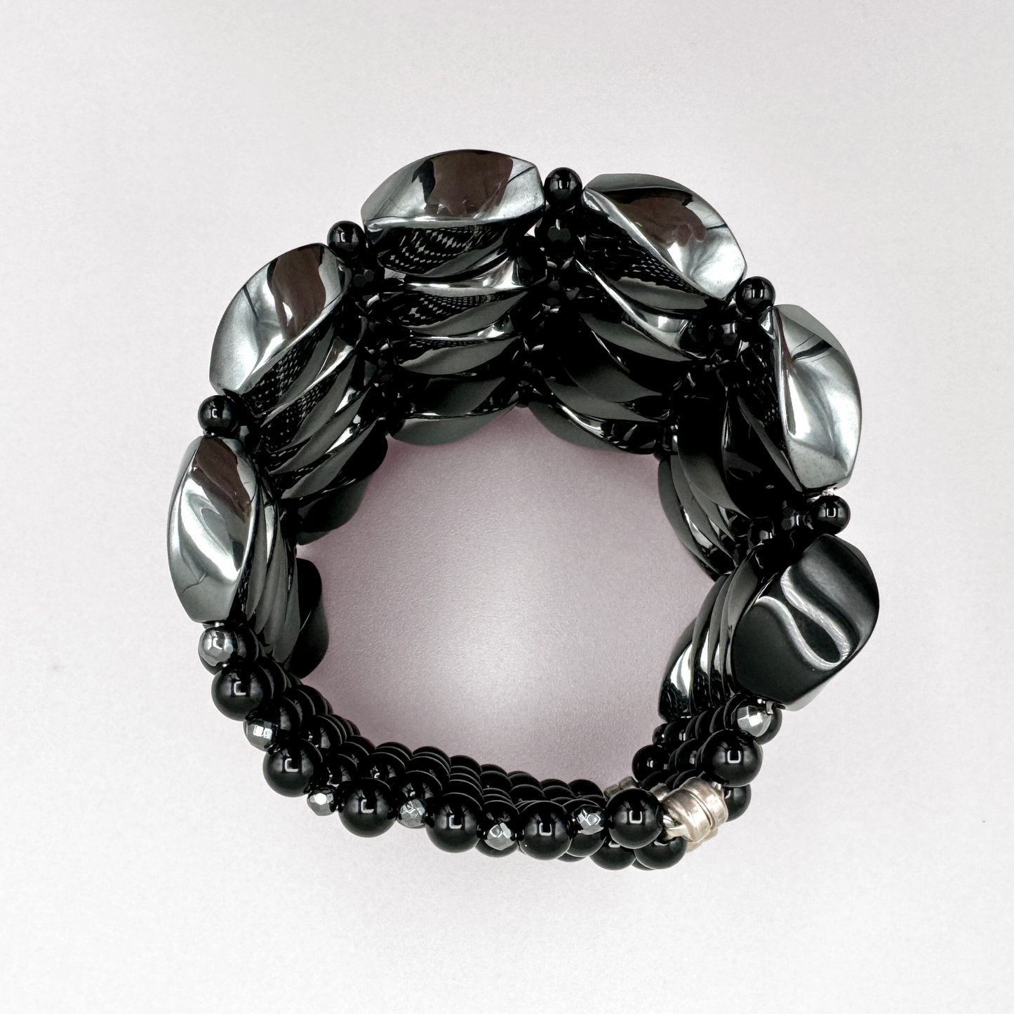 Hematite + Black Onyx Bracelet