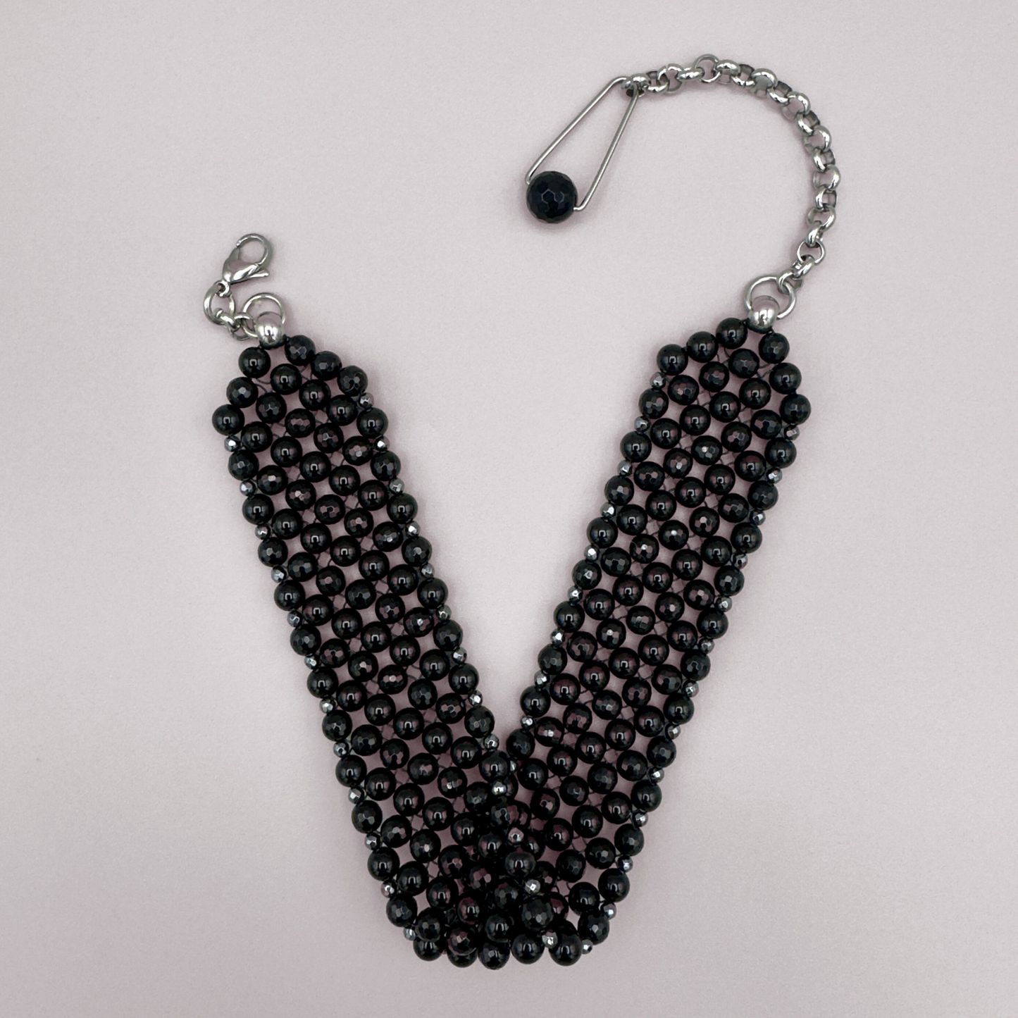 SAHARA S4 Choker in Pure Black Onyx